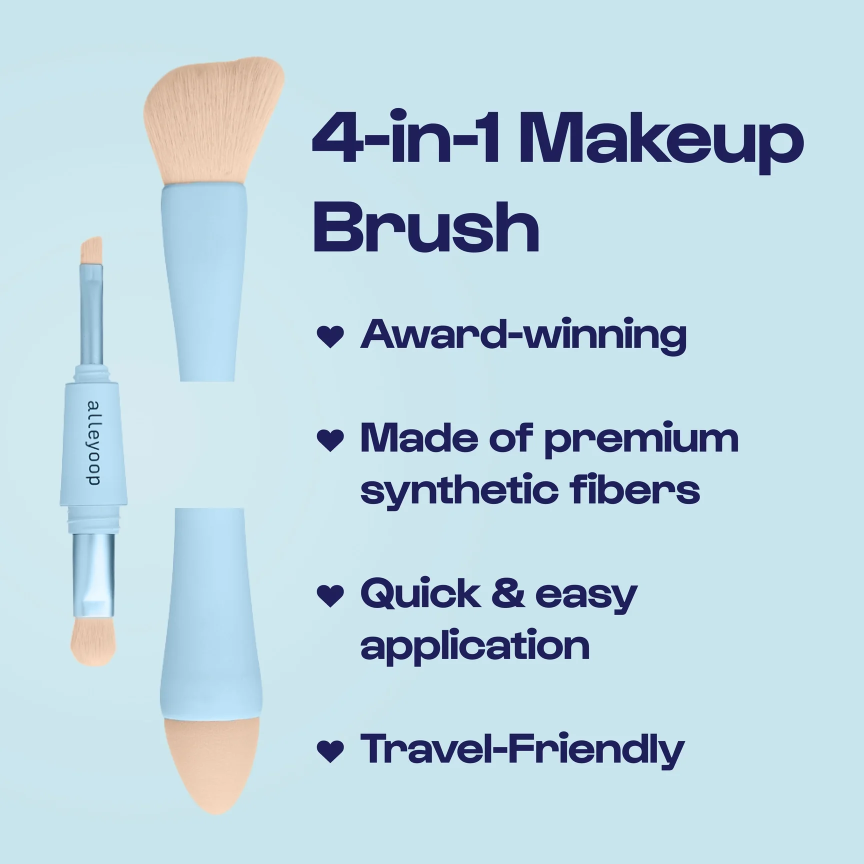 Alleyoop Multi-Tasker - 4-in-1 Makeup Brushes - Image 3