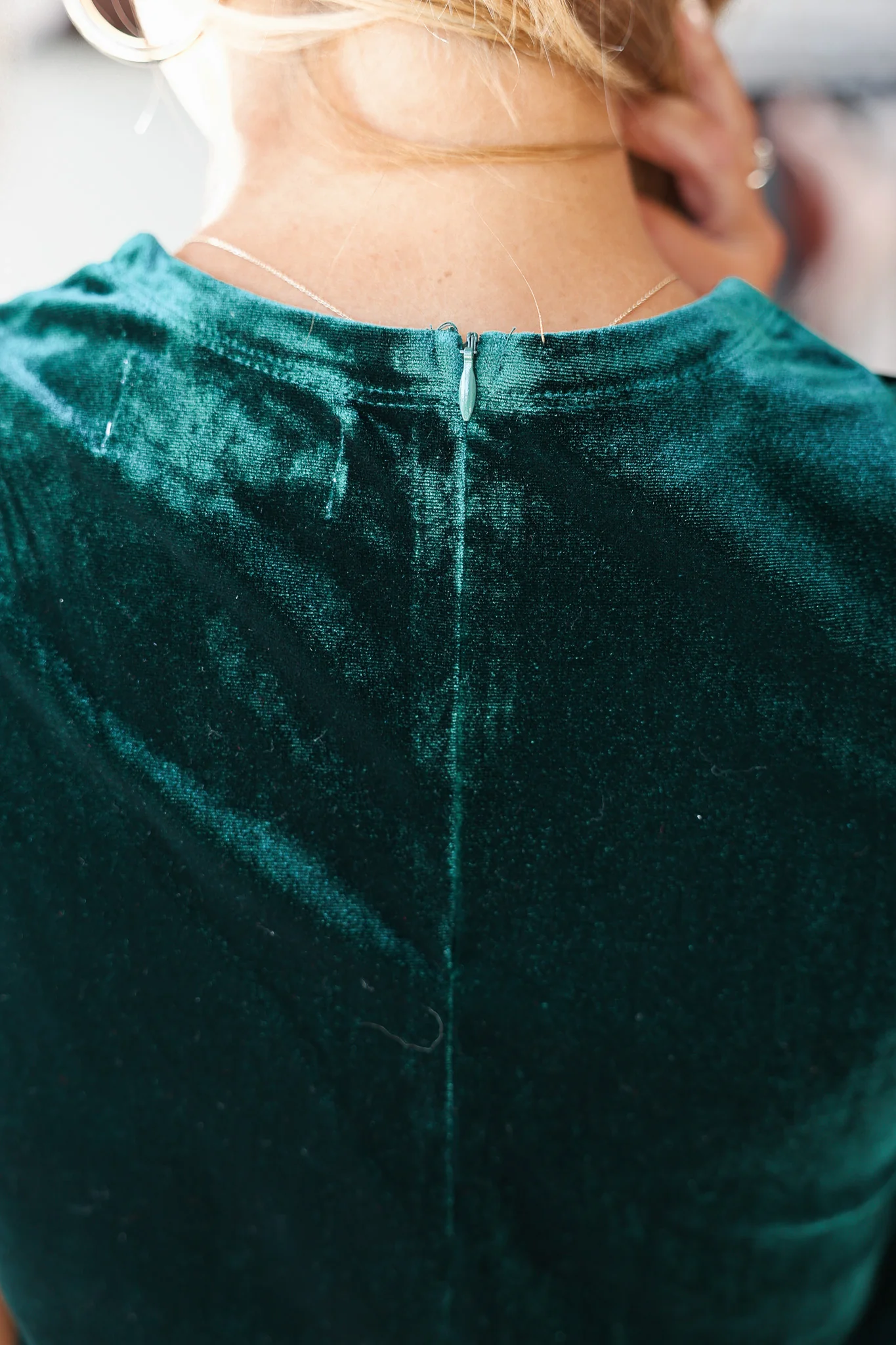 Asymmetrical Velvet Tank - Rainforest - Image 8