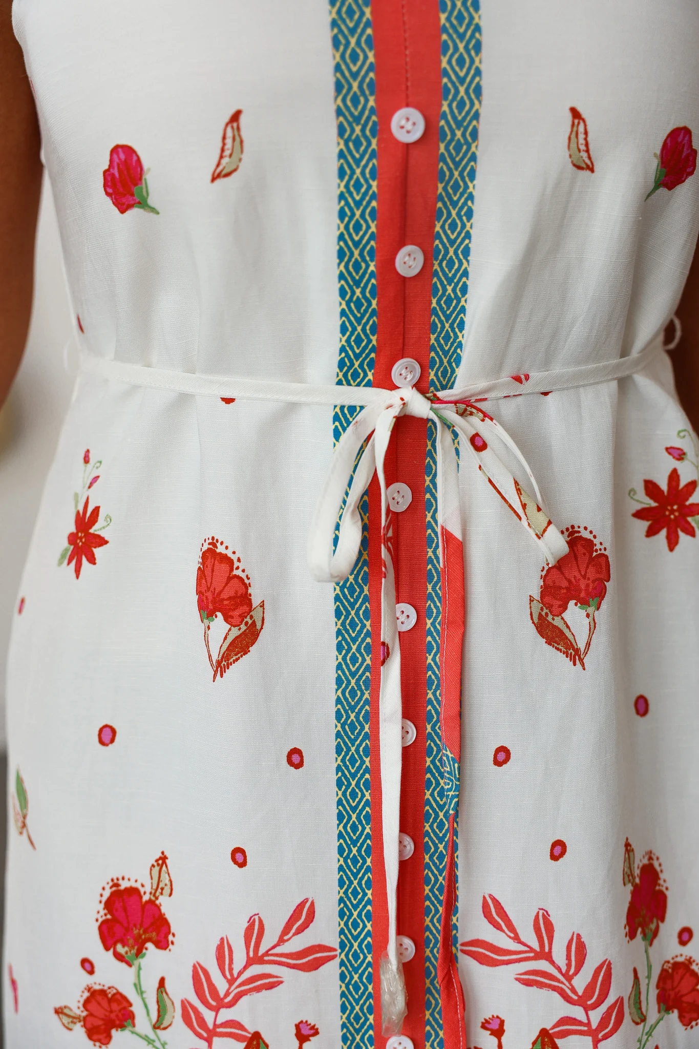 Border Printed Midi Dress - Image 7