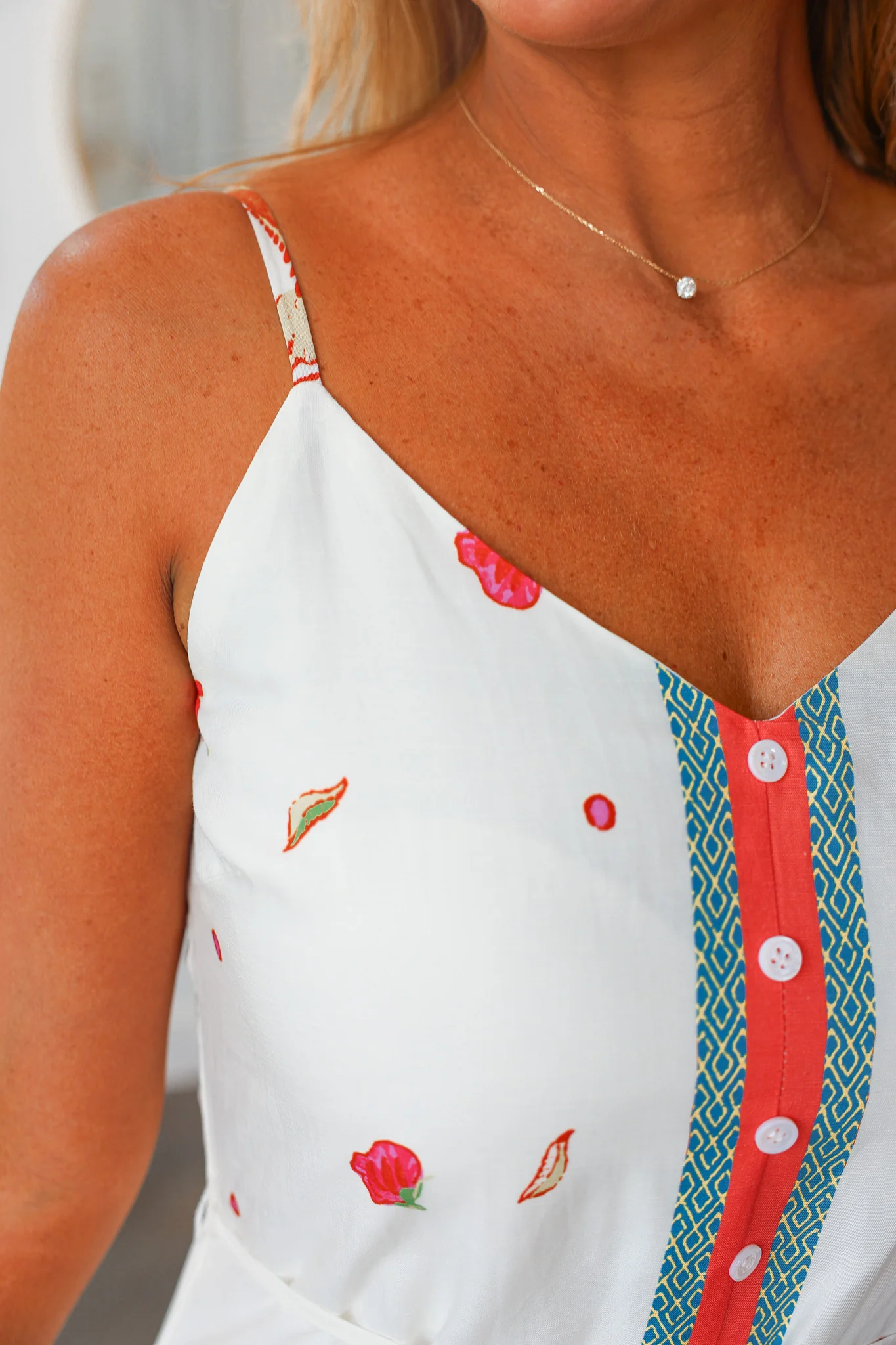 Border Printed Midi Dress - Image 8
