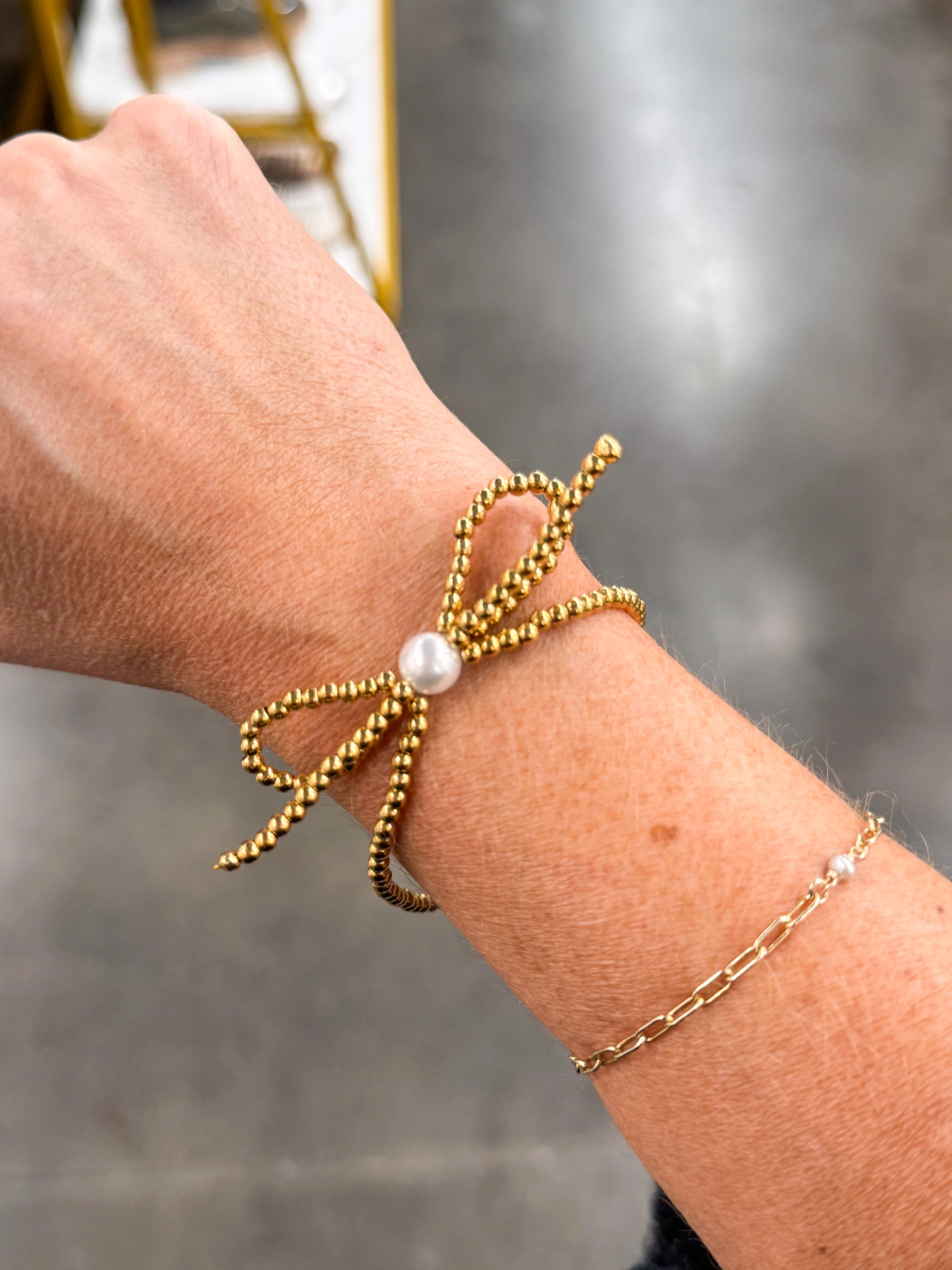 Bow Beaded Bracelet