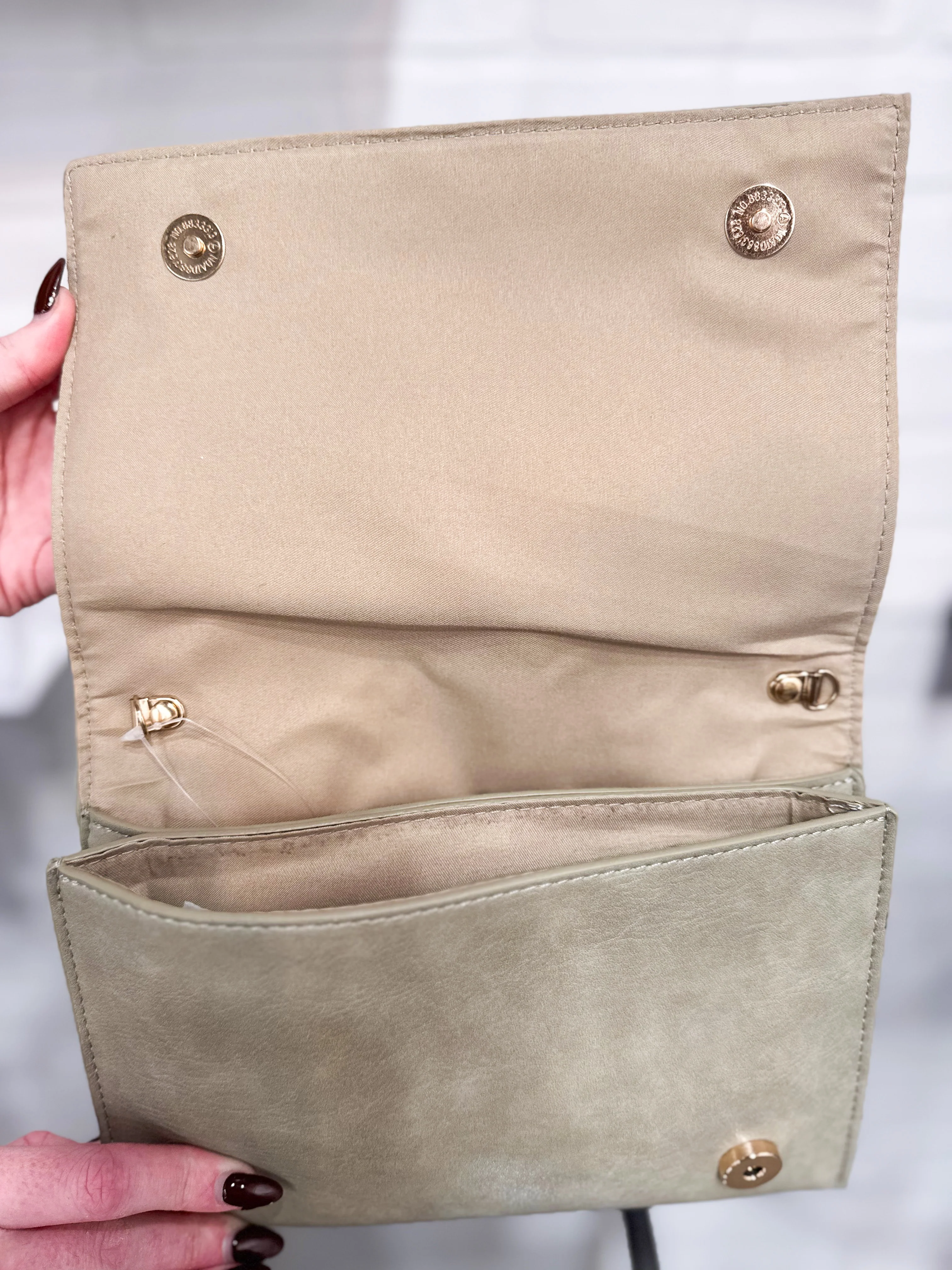Bow Front Bag - Sage - Image 3