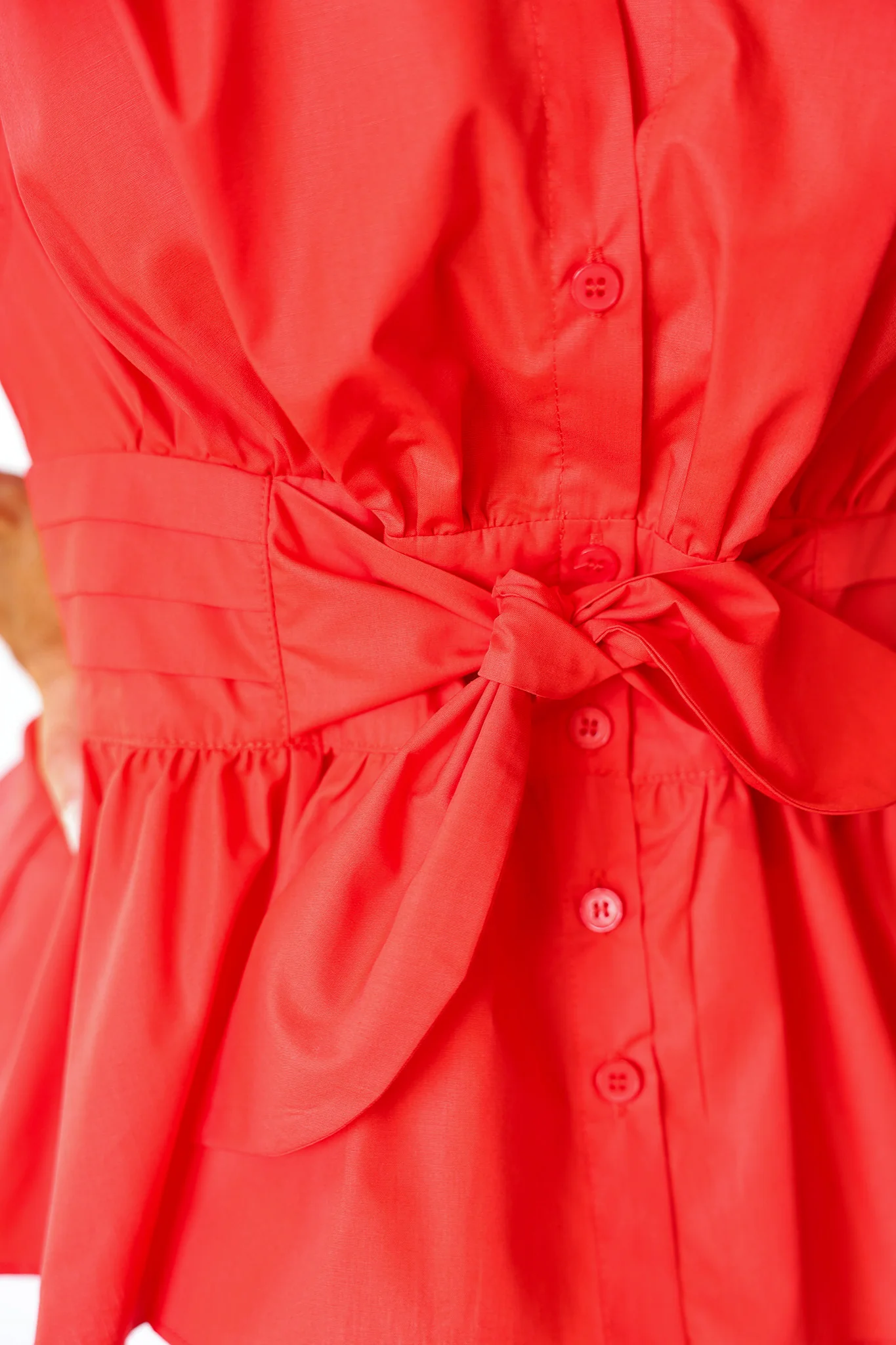 Bow Front Top - Red - Image 9
