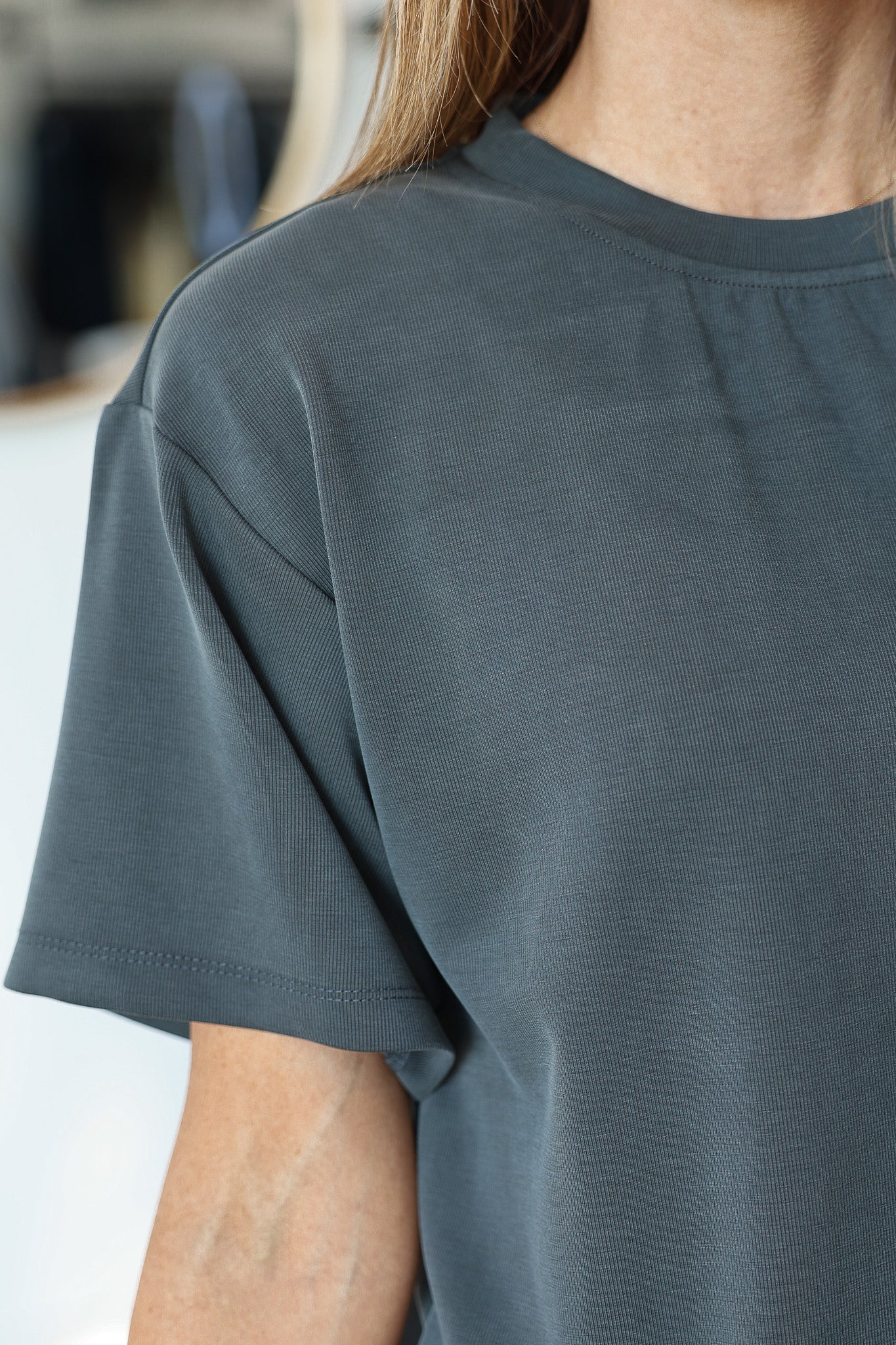 Boxy Tee - Charcoal - Image 6