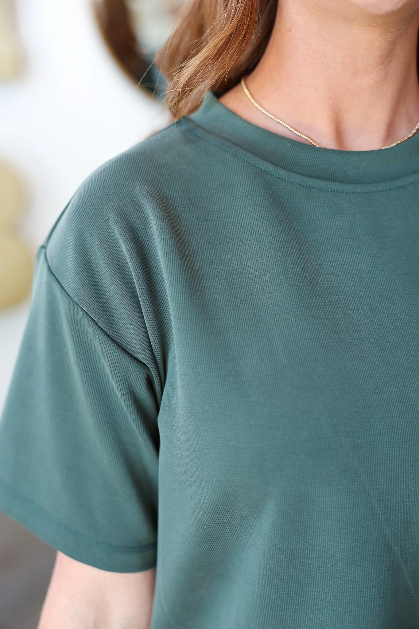 Boxy Tee - Green - Image 8