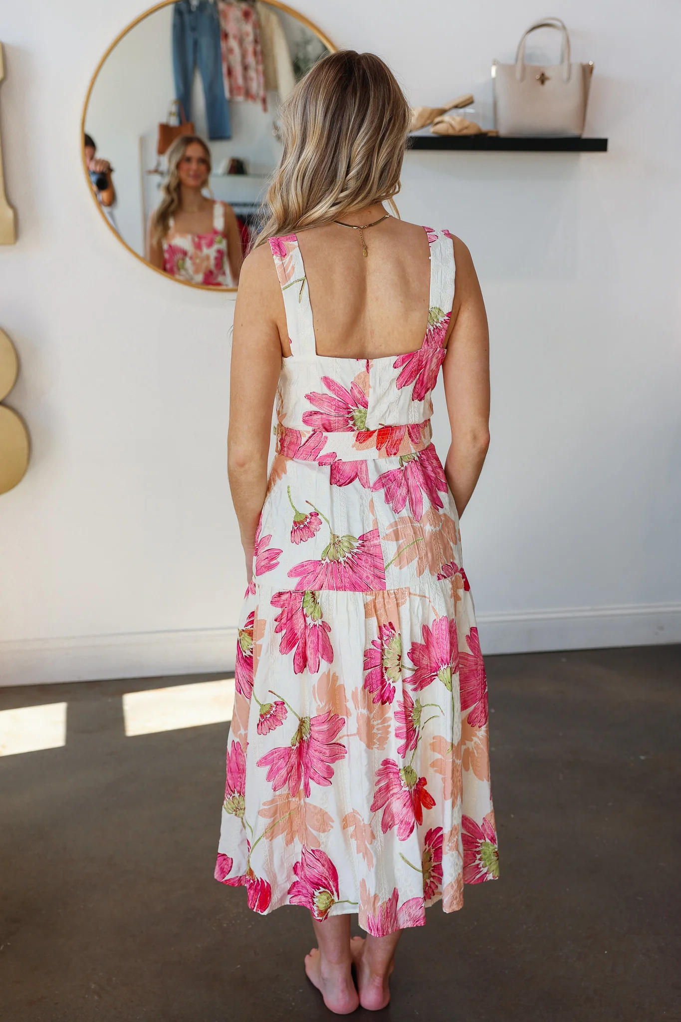 Button Front Floral Dress - Image 6