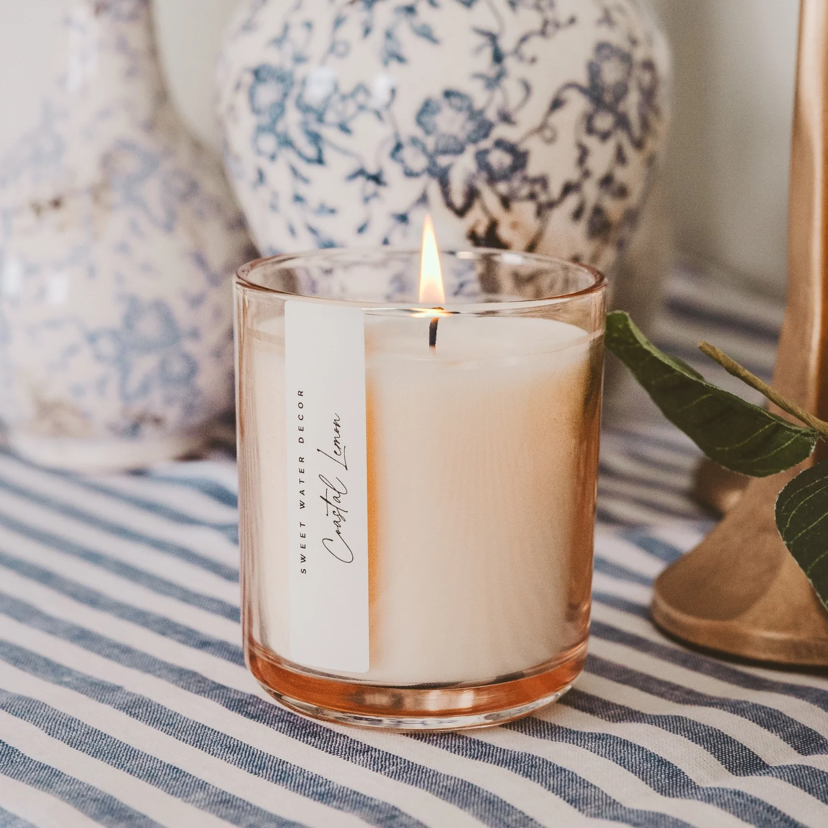 Coastal Lemon 12 oz Candle - Image 3