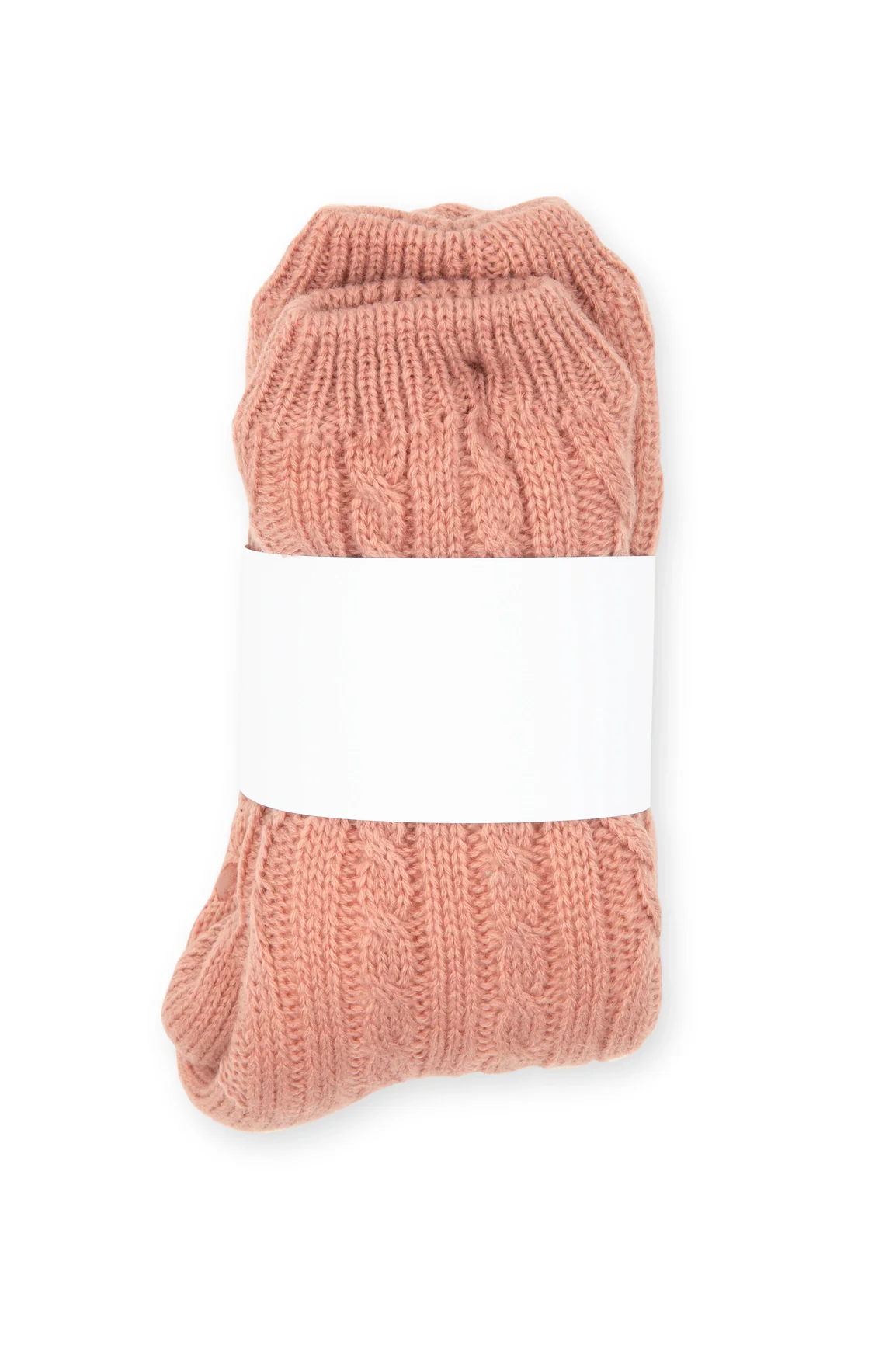 Cozy Sherpa Lined Cable Knit Slipper Socks - Image 3