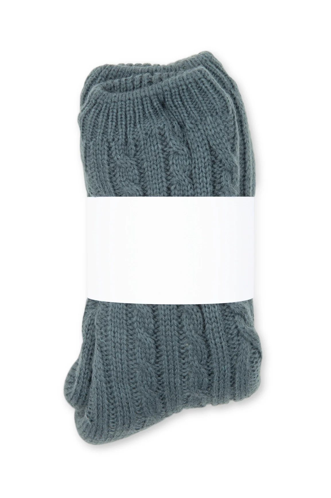 Cozy Sherpa Lined Cable Knit Slipper Socks - Image 4