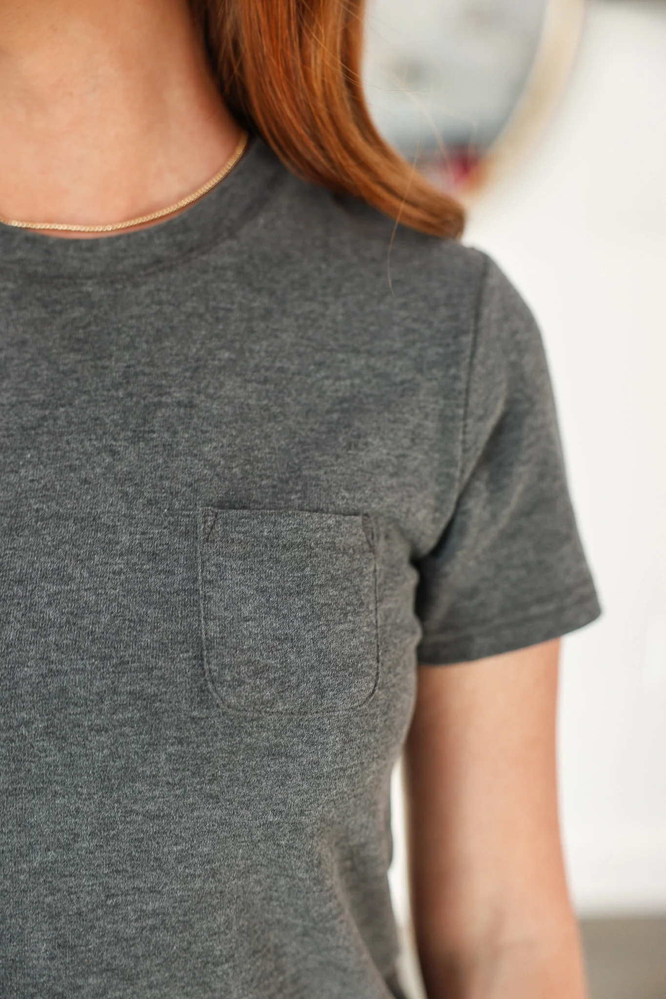 Crew Neck Tee - Charcoal - Image 7
