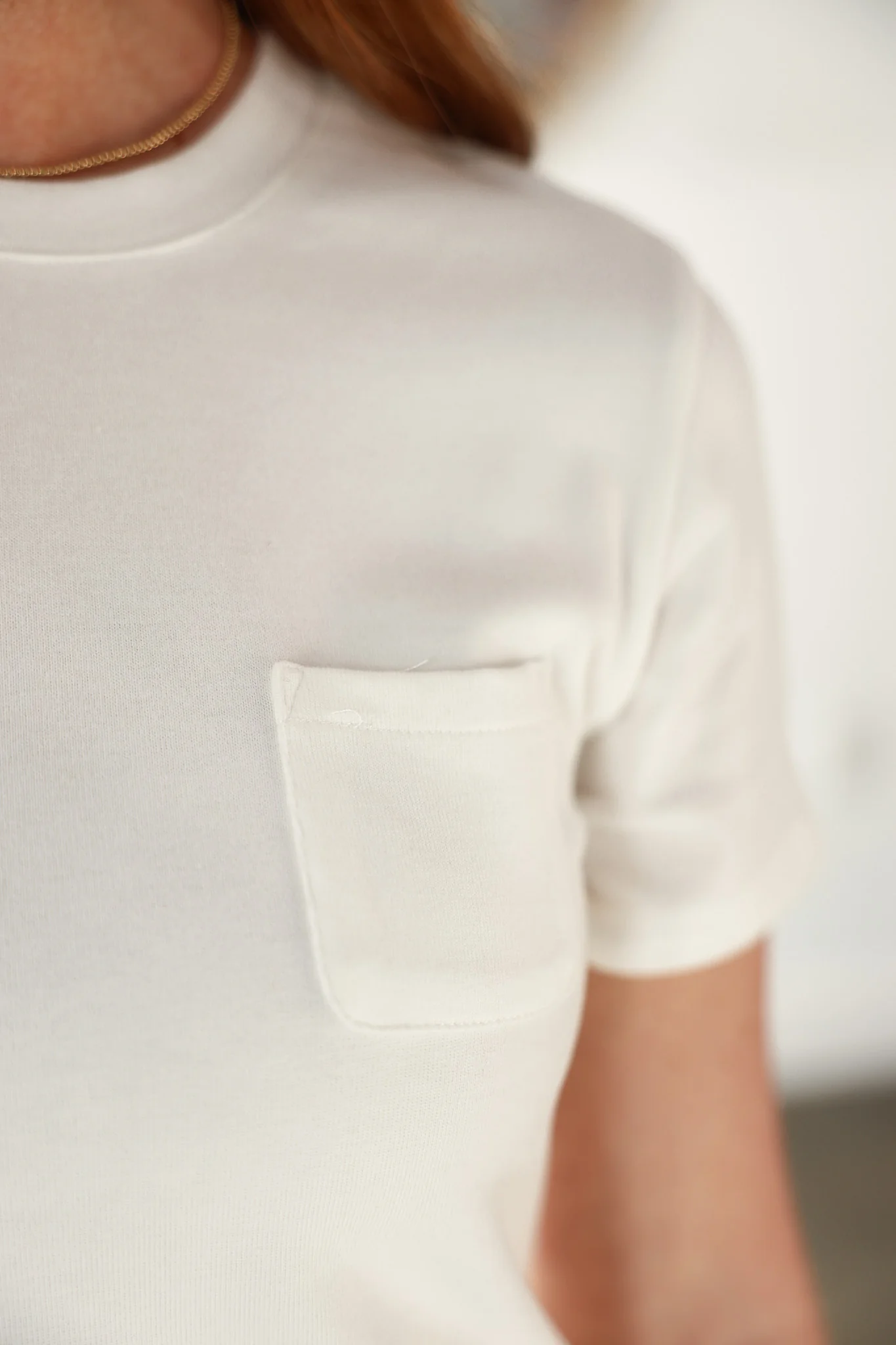 Crew Neck Tee - White - Image 6