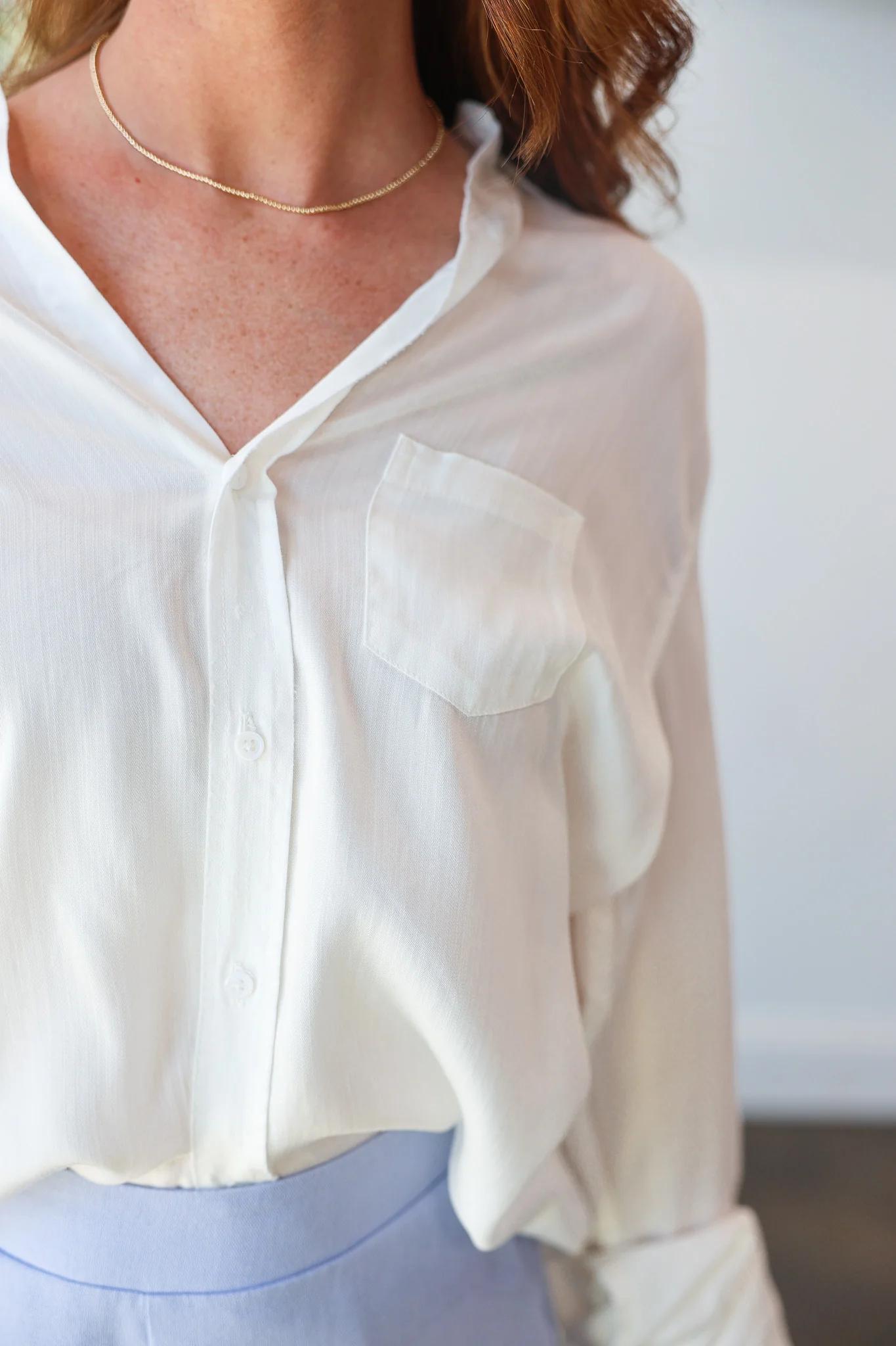 Dear John Galina Button Down Top - White - Image 2