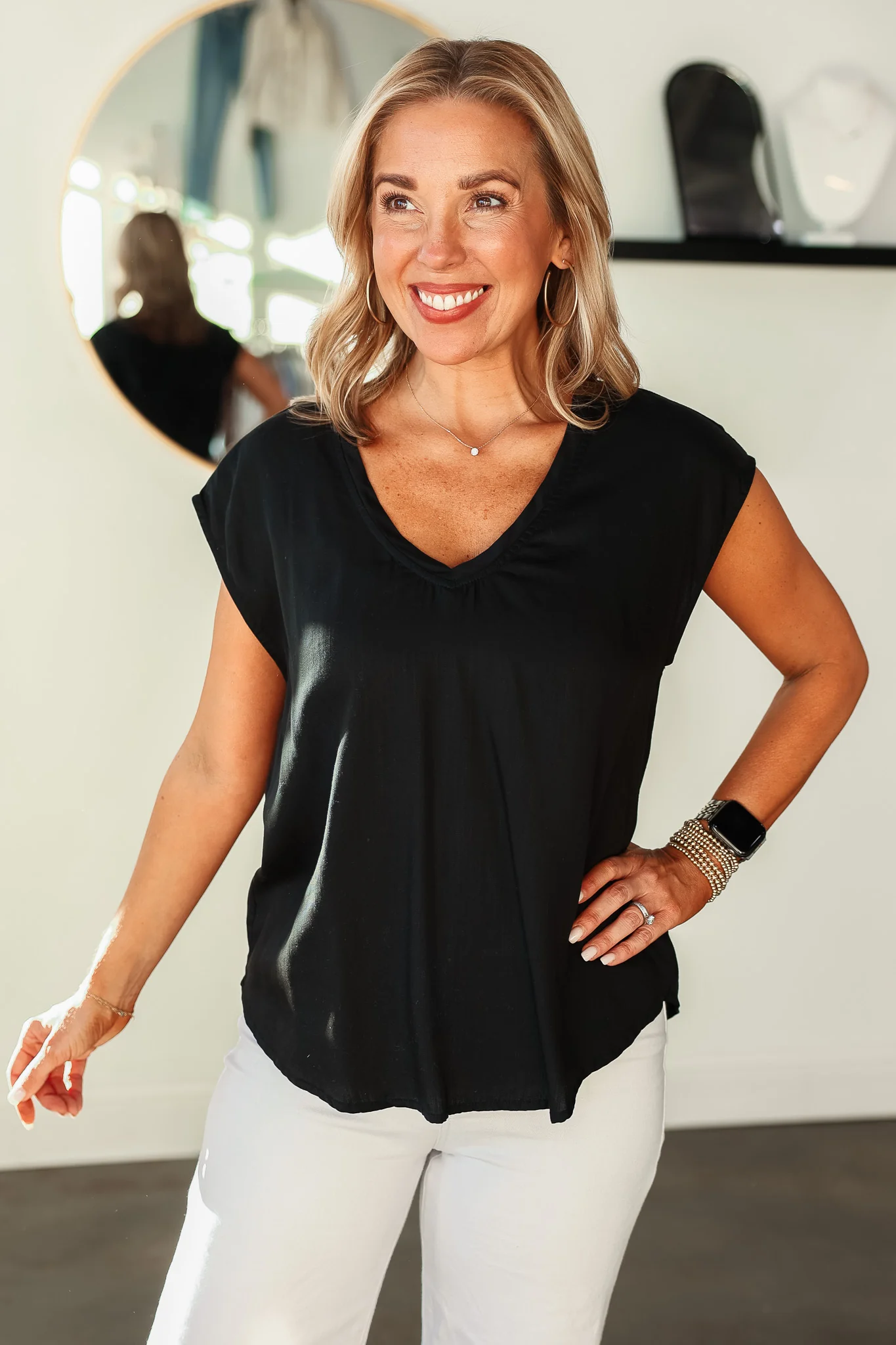Dear John Yanis Top - Black - Image 3