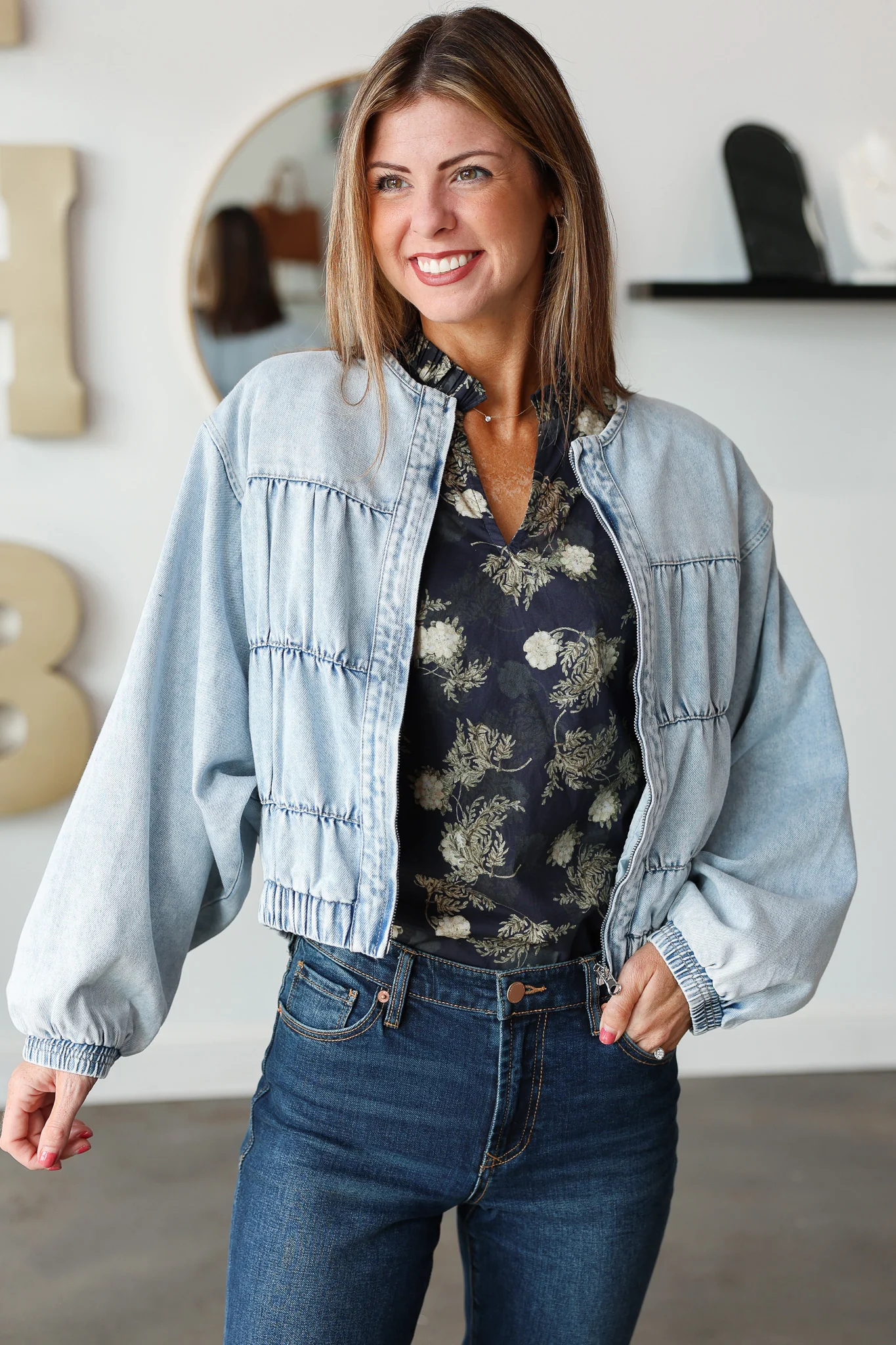Denim Oversized Jacket - Image 4