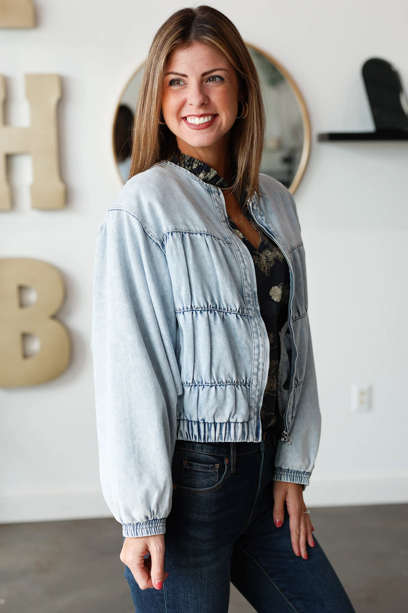 Denim Oversized Jacket - Image 6