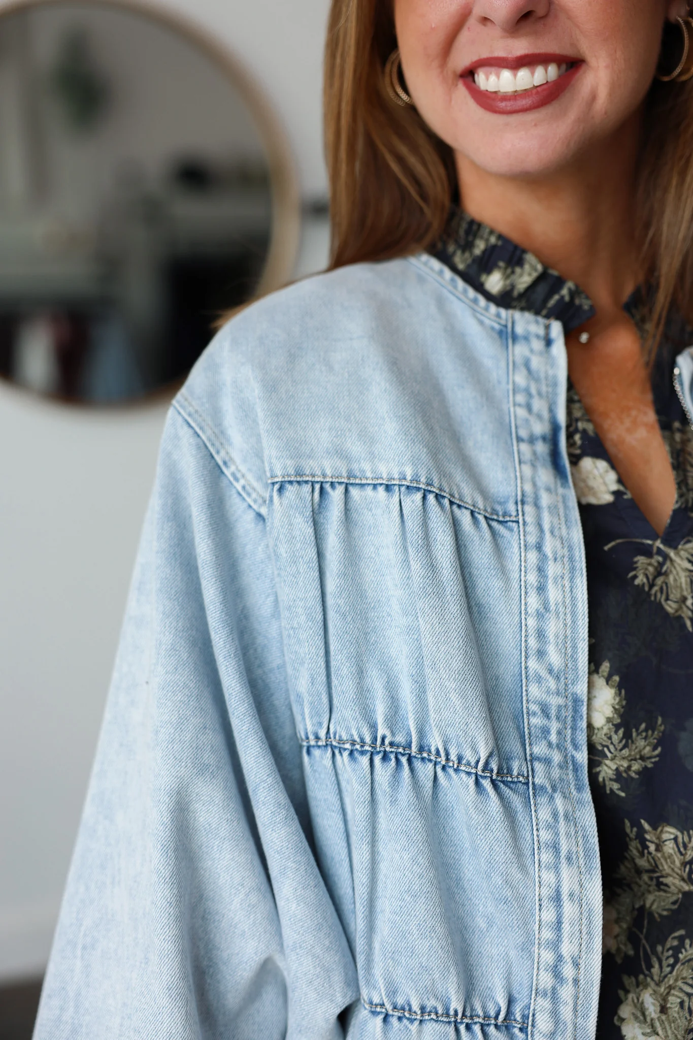 Denim Oversized Jacket - Image 7