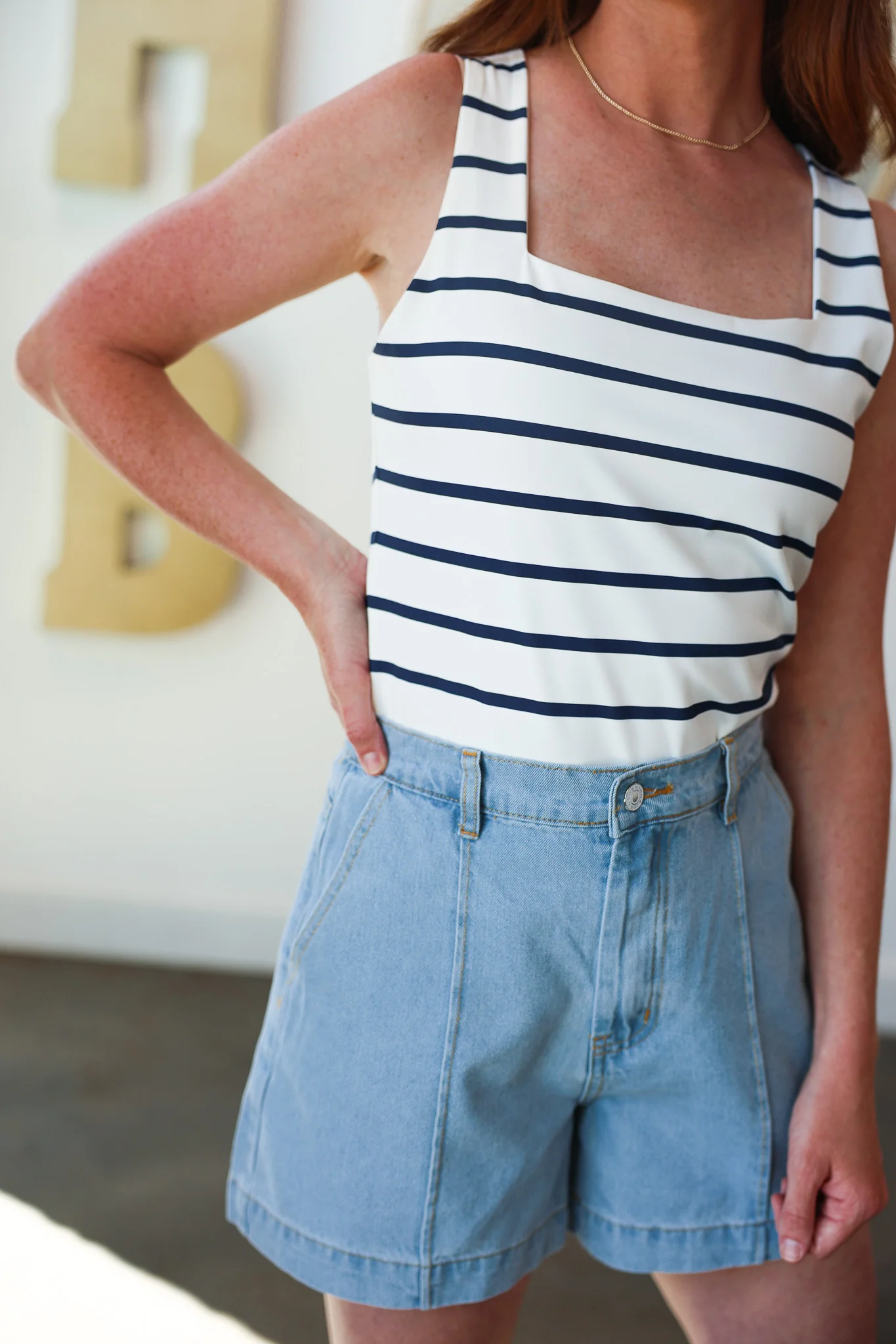 Denim Shorts - Blue - Image 9