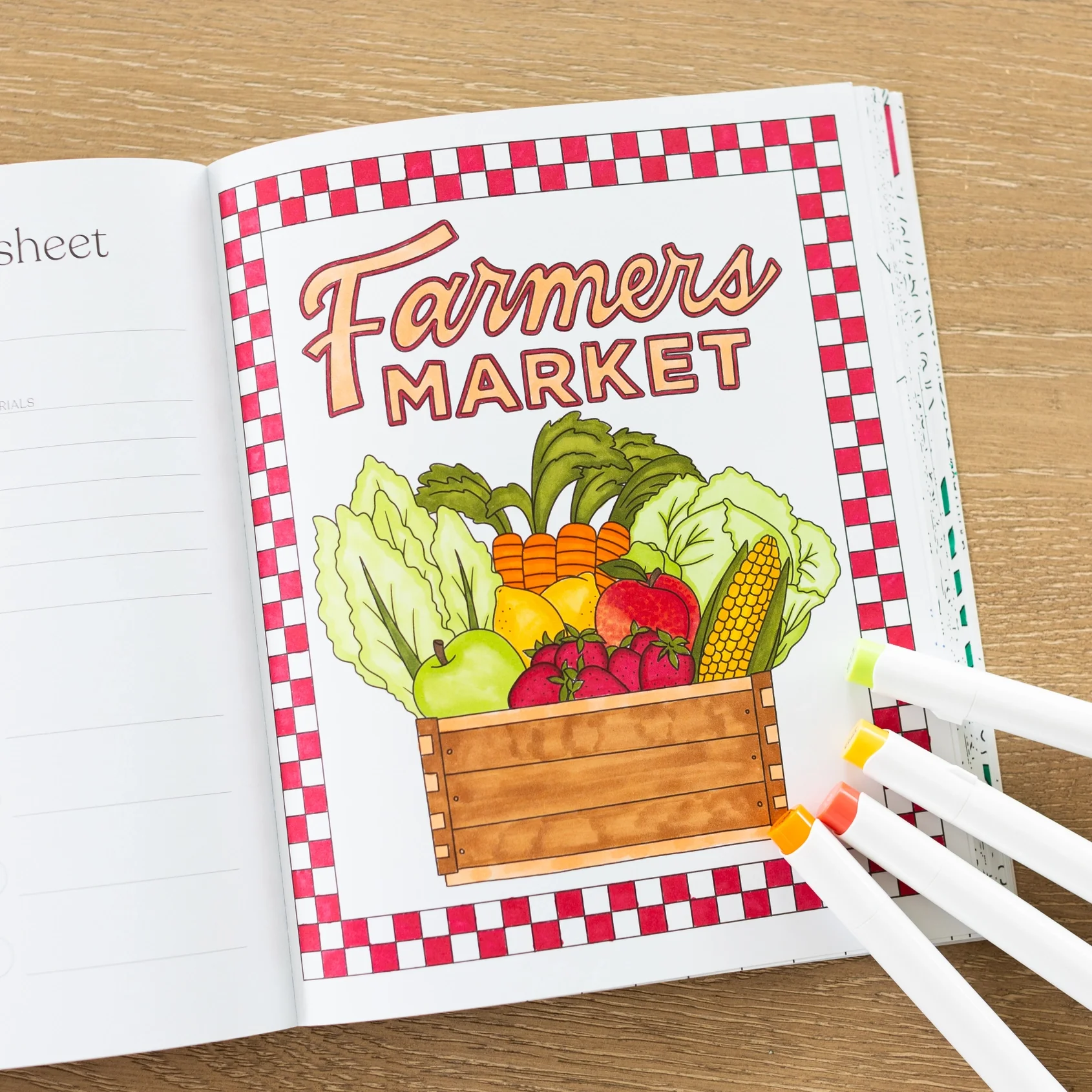 Farmers Market Coloring Book - Image 3