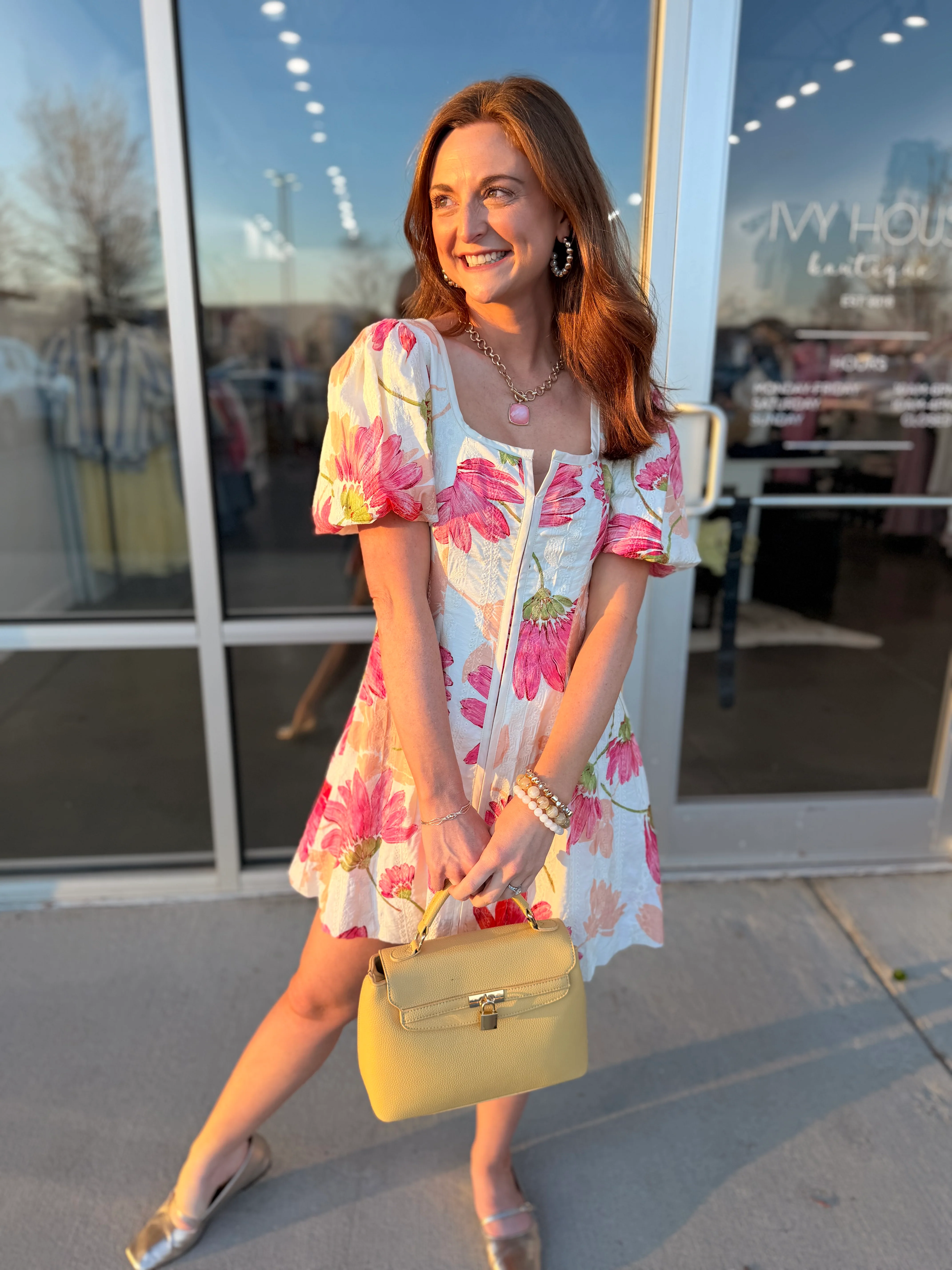 Fit & Flare Floral Dress - Image 2