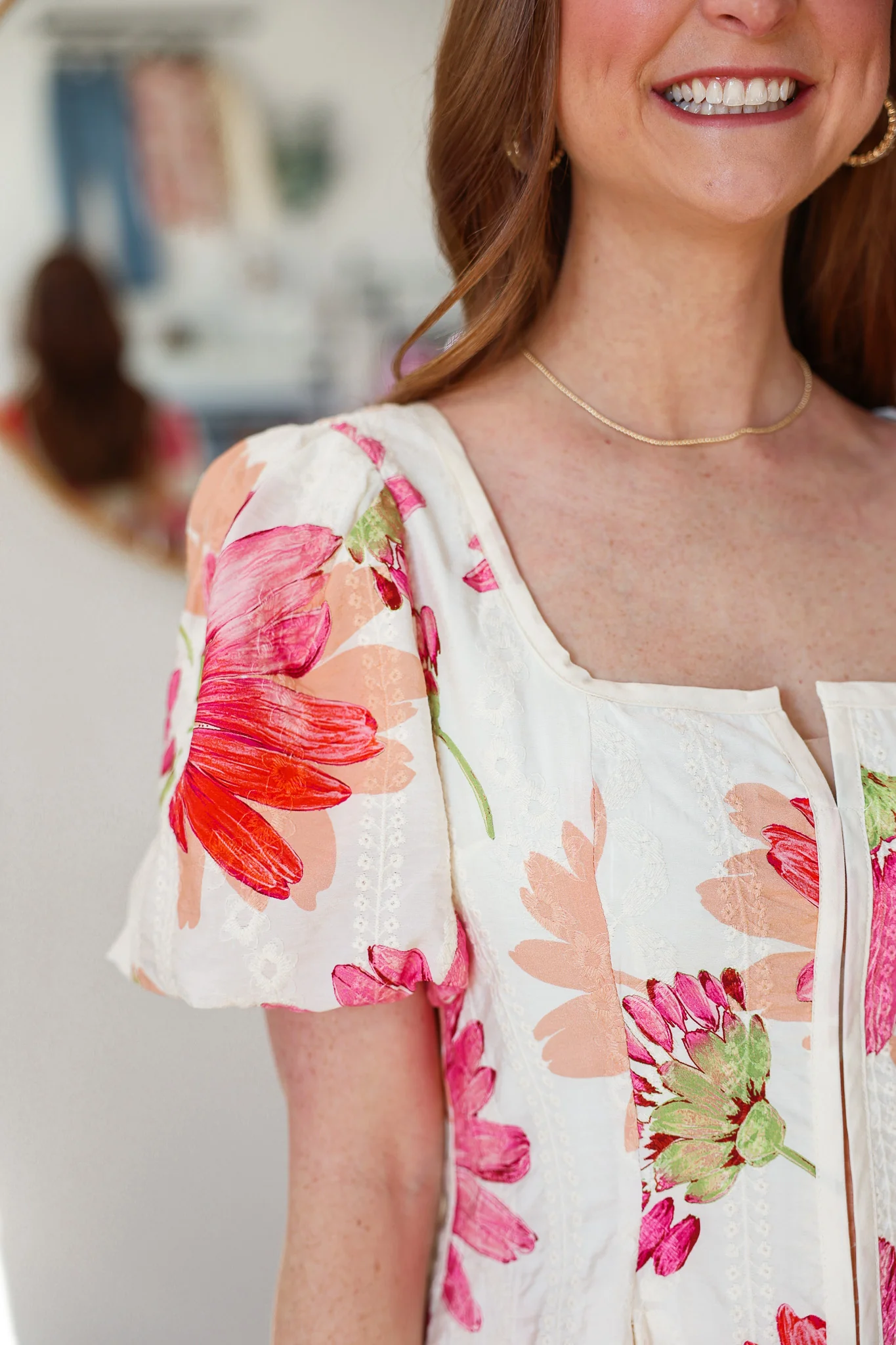 Fit & Flare Floral Dress - Image 9