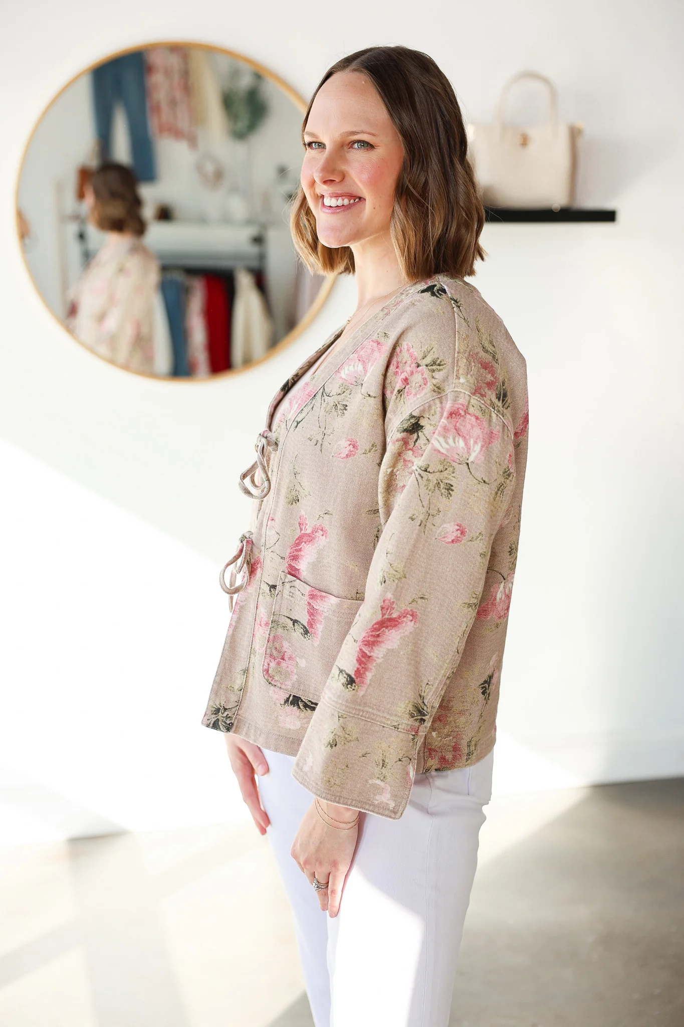 Floral Denim Jacket - Image 4