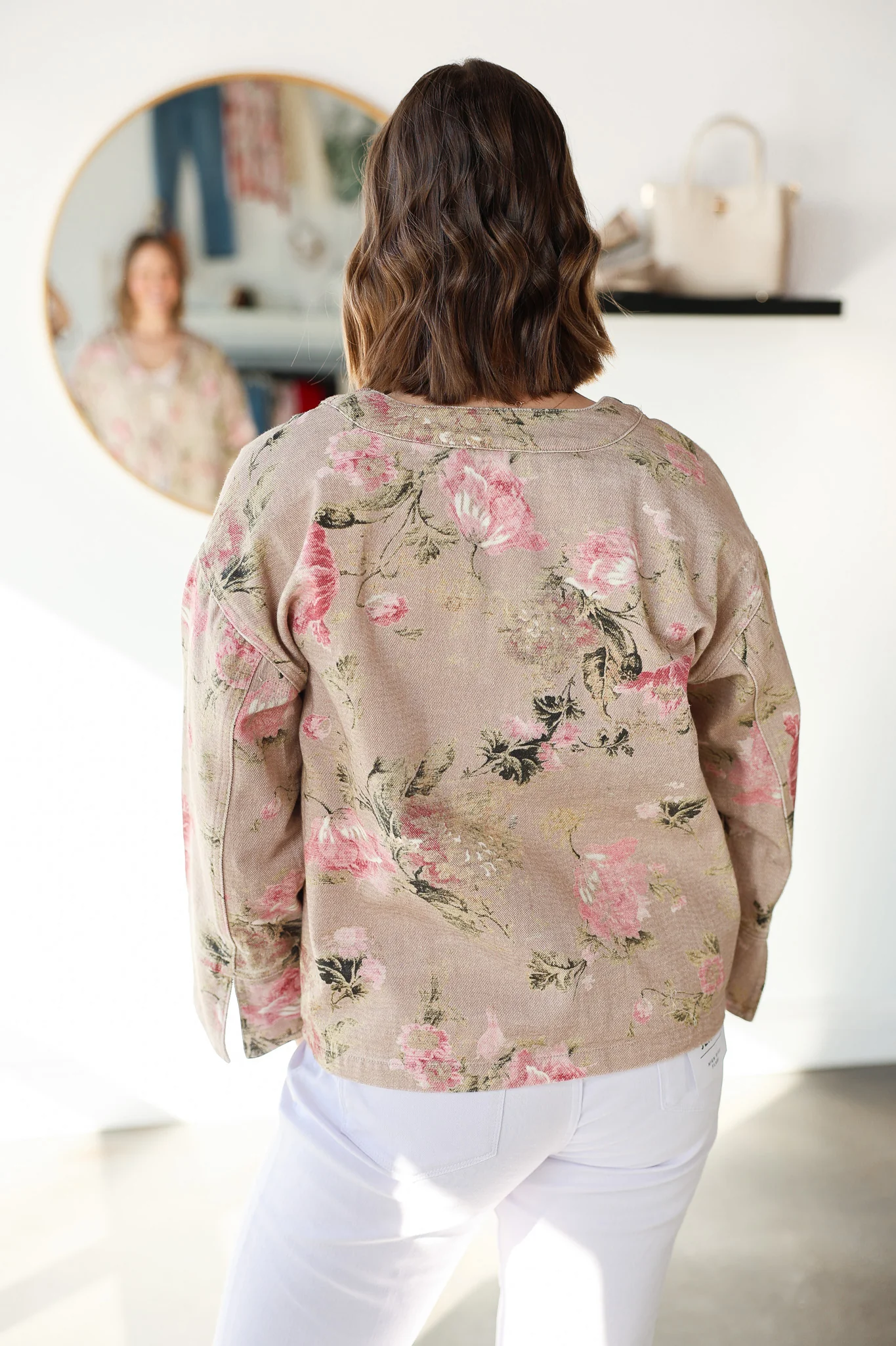 Floral Denim Jacket - Image 5