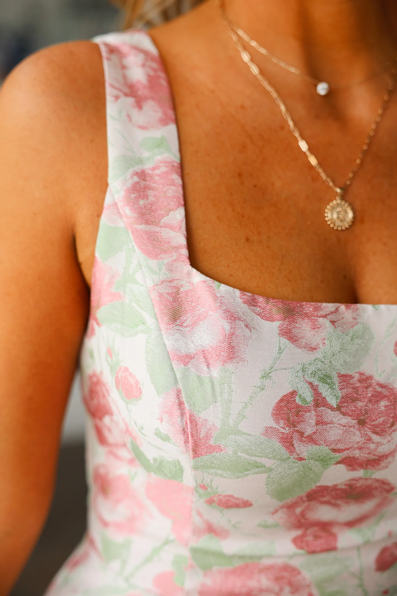 Floral Print Mini Dress - Pink - Image 8
