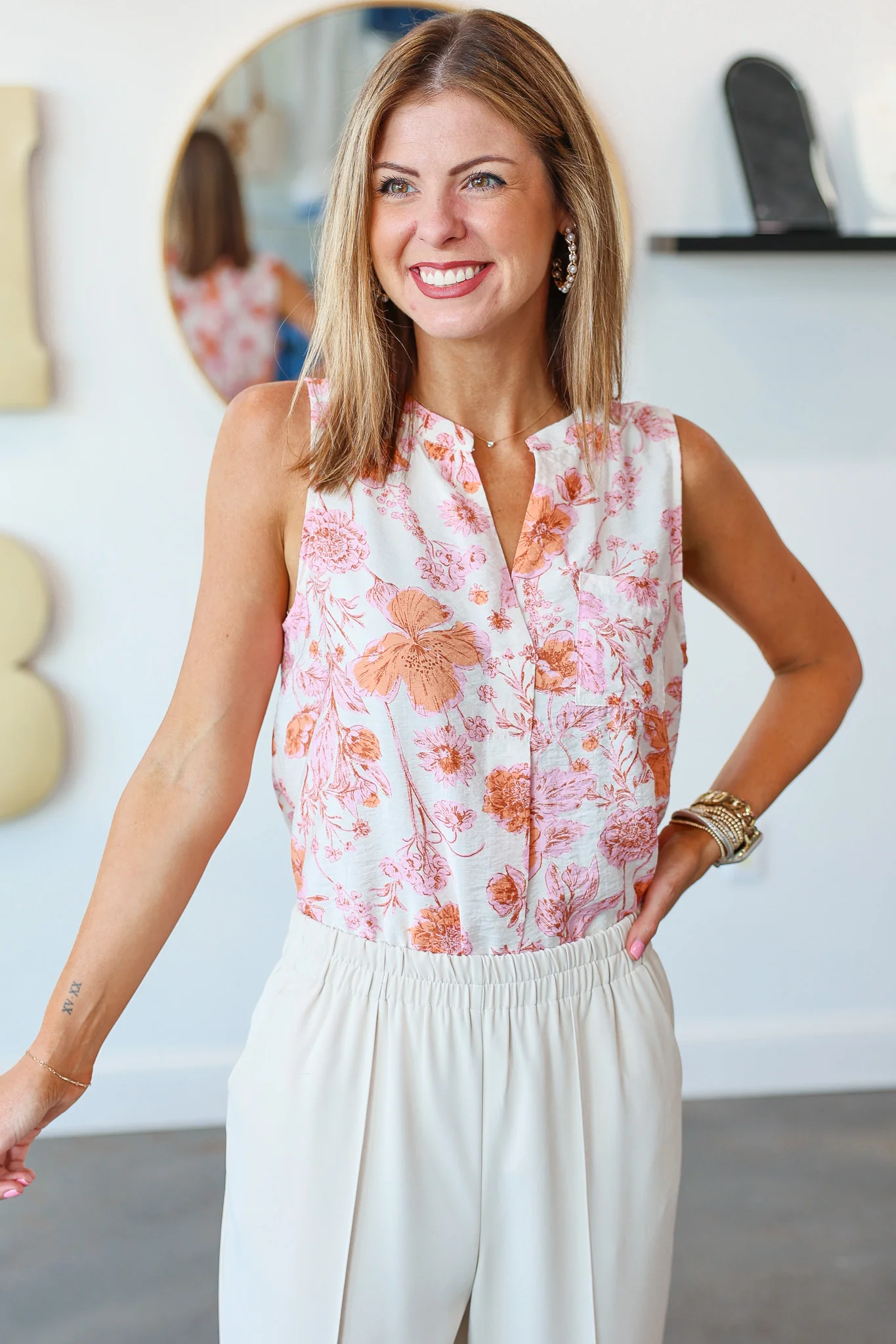 Floral Print Tank - Image 2
