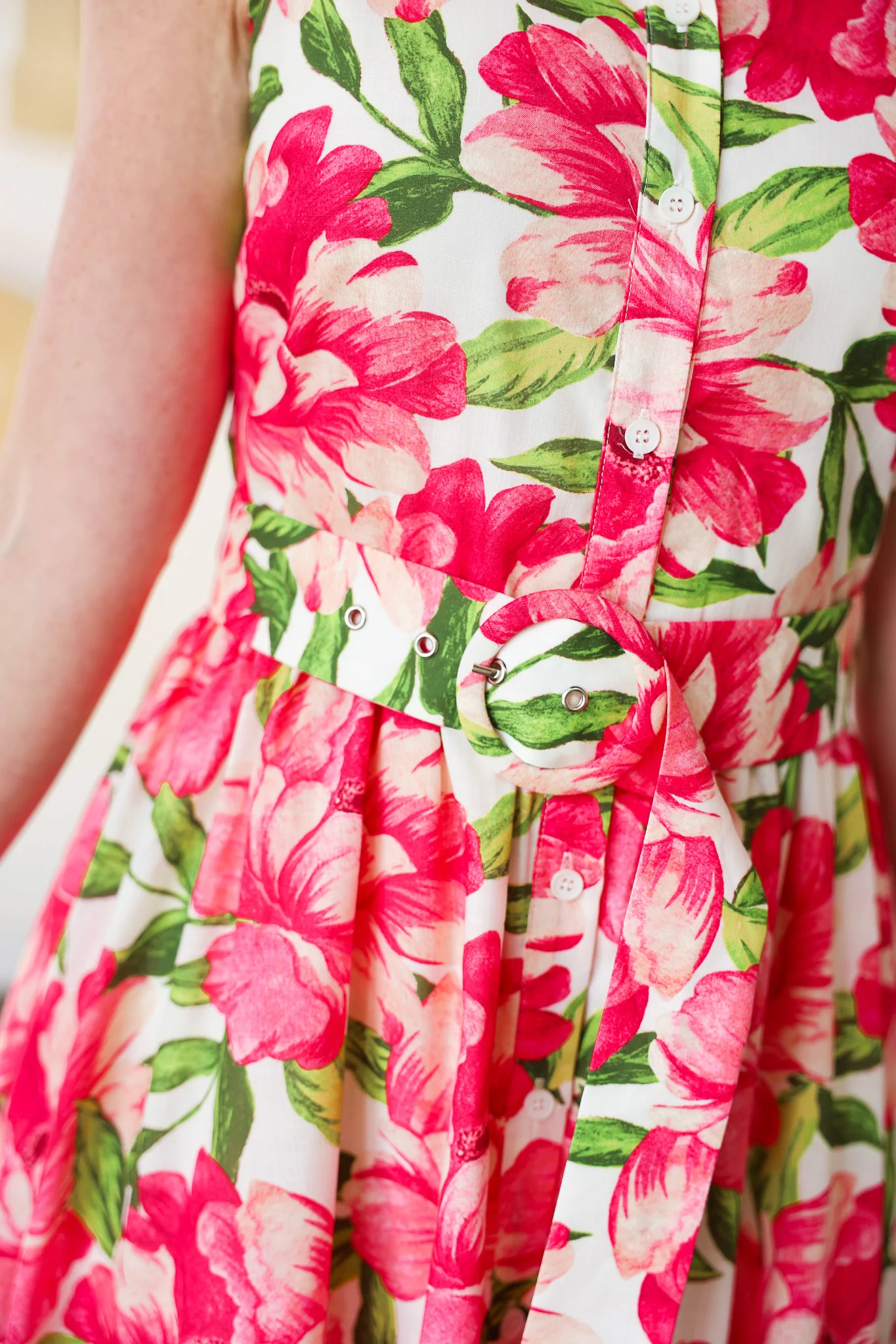 Belted Floral Maxi Dress - Image 2