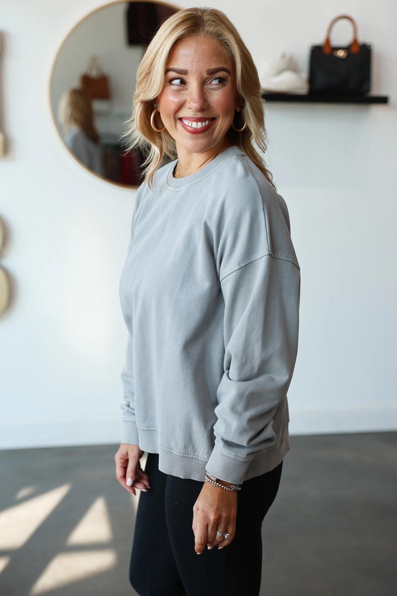 French Terry Sweatshirt - Gray - Image 3