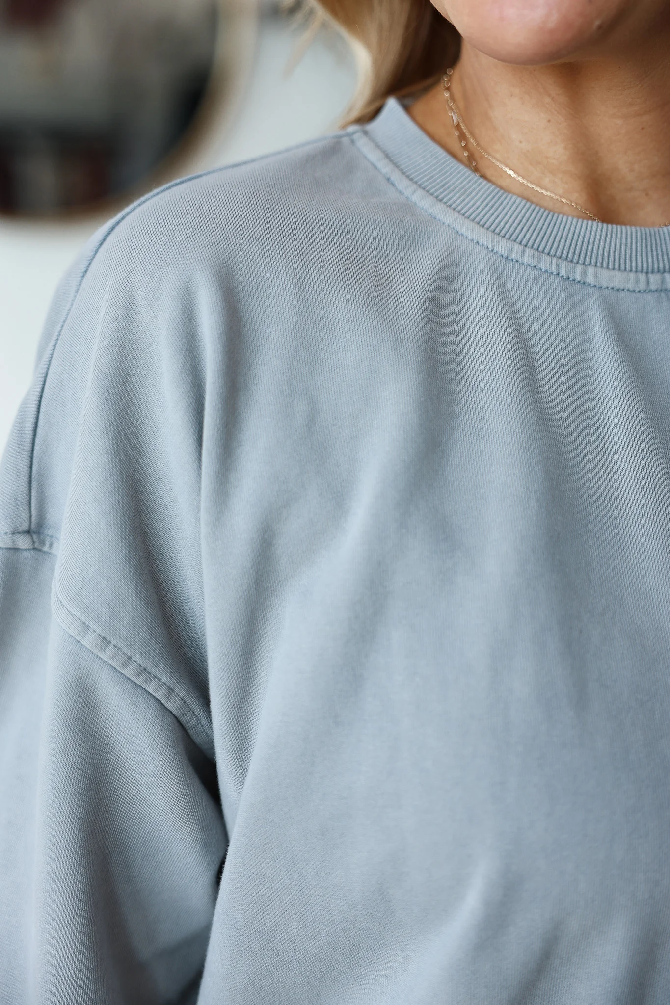 French Terry Sweatshirt - Gray - Image 5
