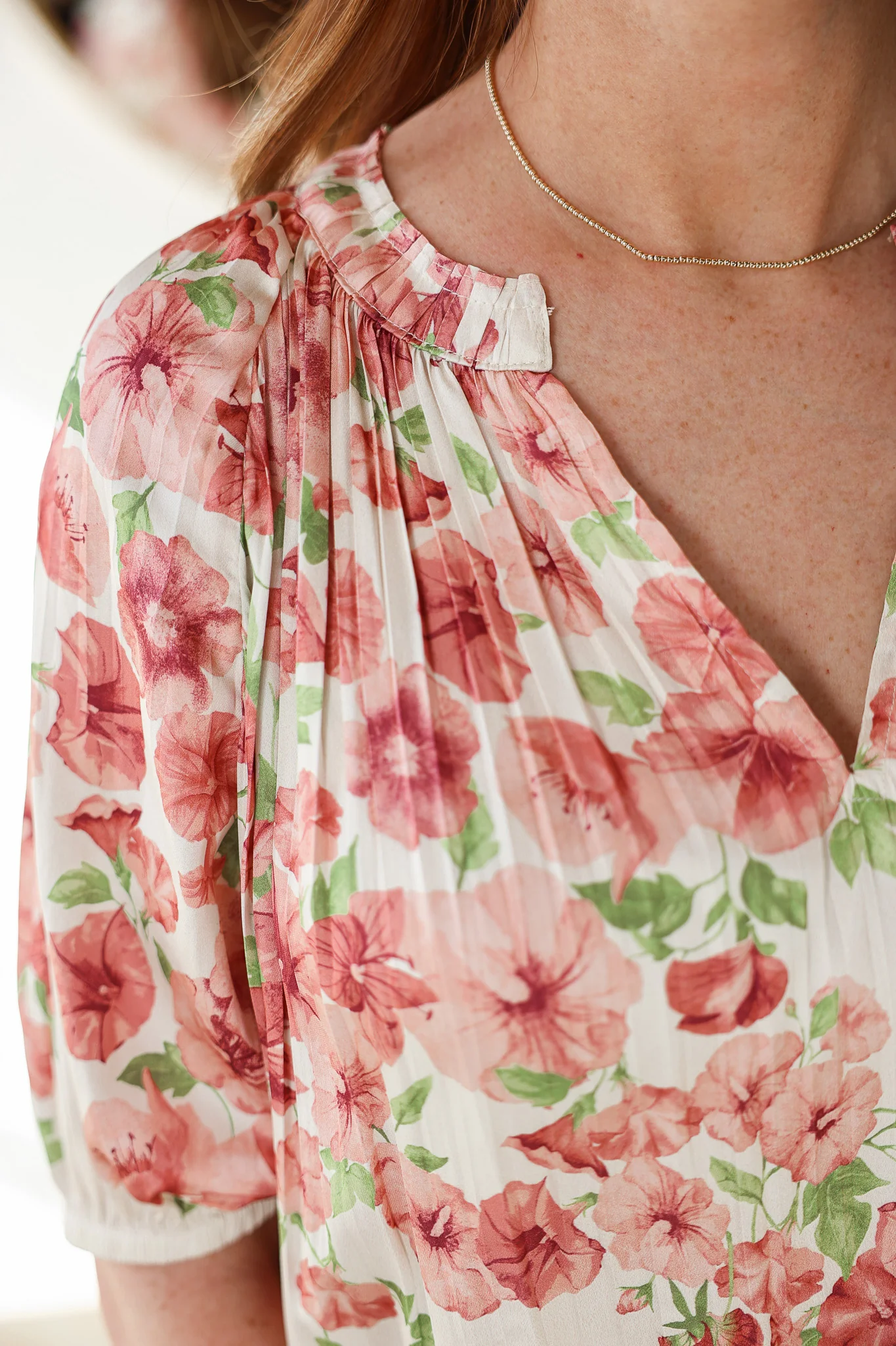 Half Sleeve Floral Blouse - Image 7
