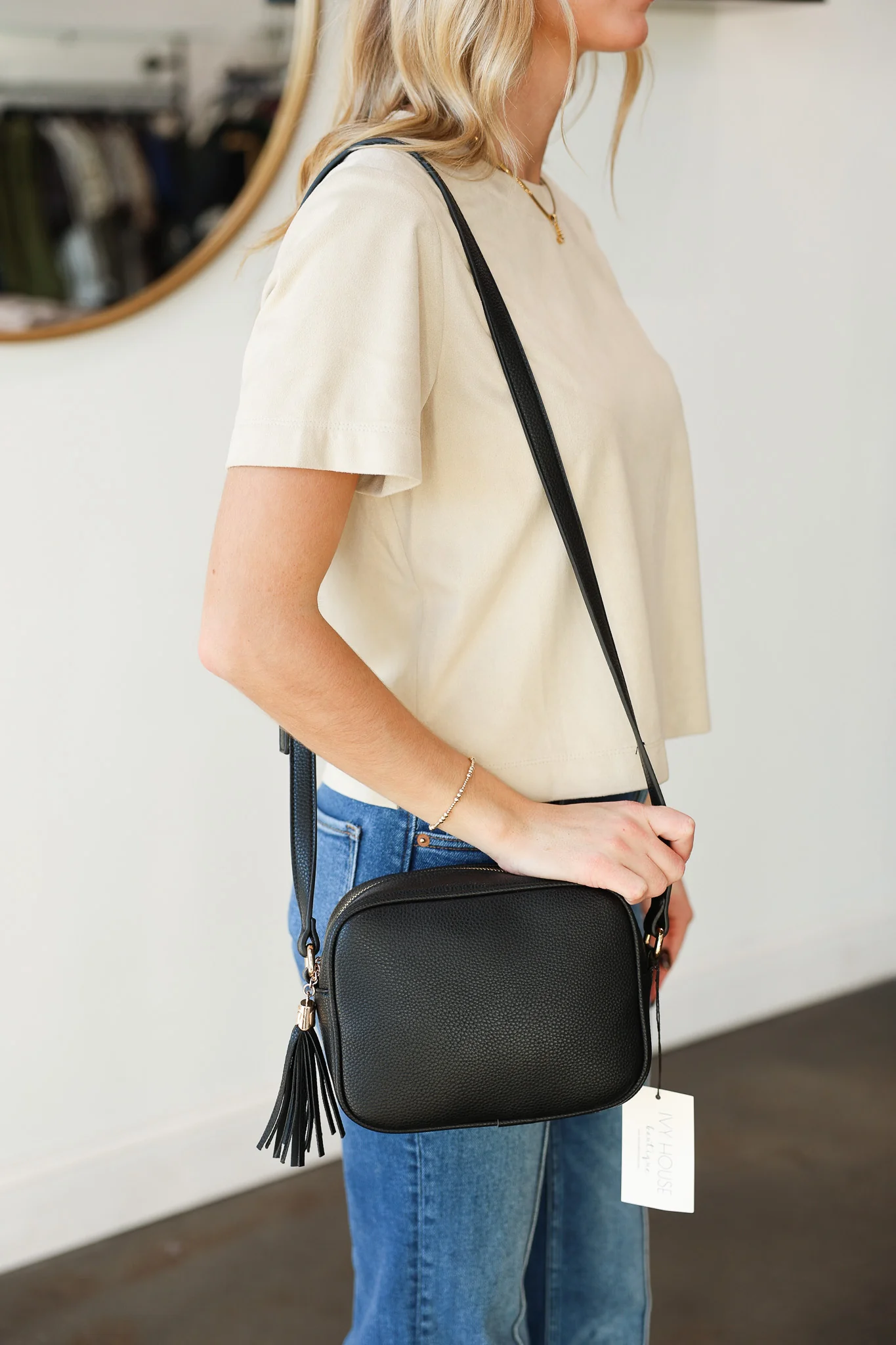 Hayes Crossbody - Black - Image 3
