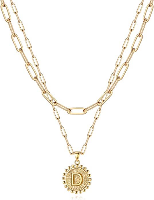 Layered Chain Initial Necklace - Image 12