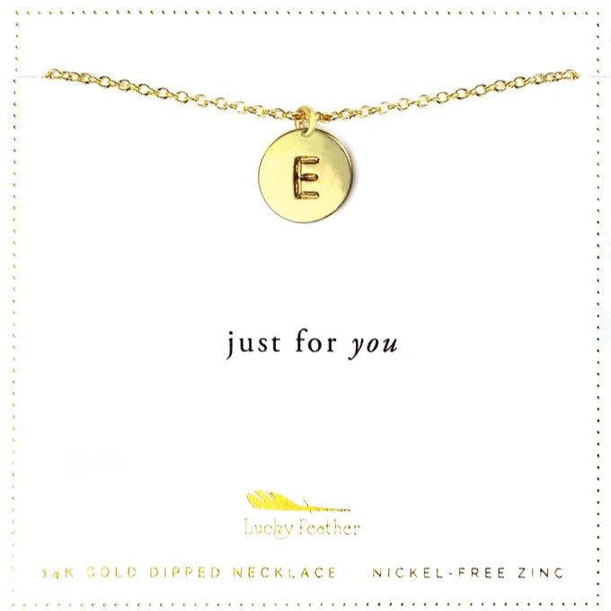 Initial Necklace - Disc - Image 5