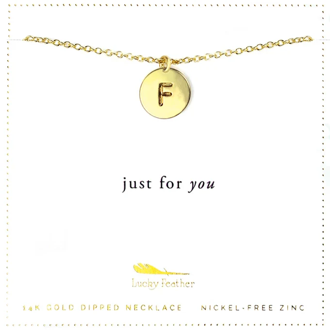 Initial Necklace - Disc - Image 6