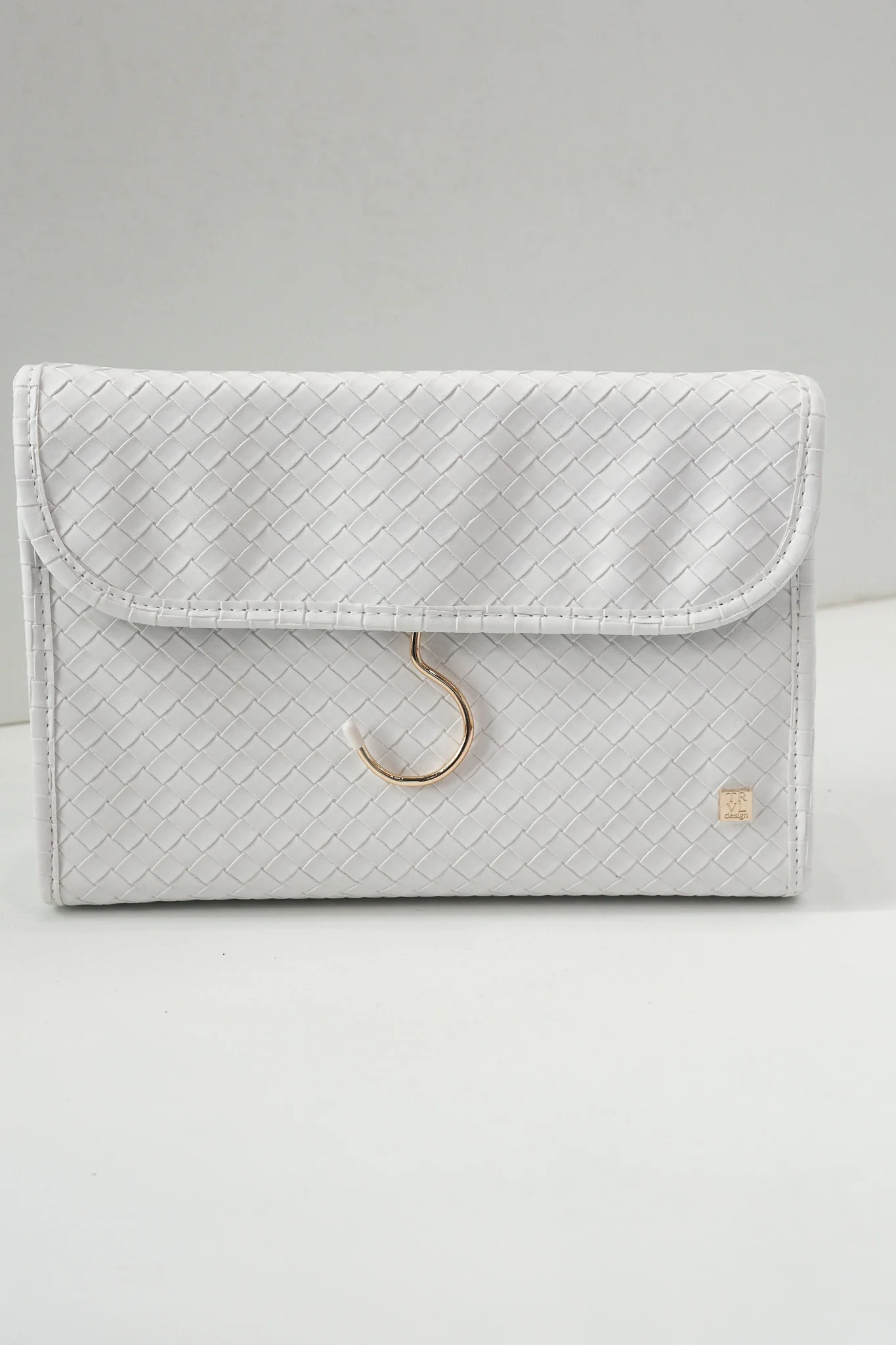 Luxe Hanging Toiletry Bag - Woven Blanc