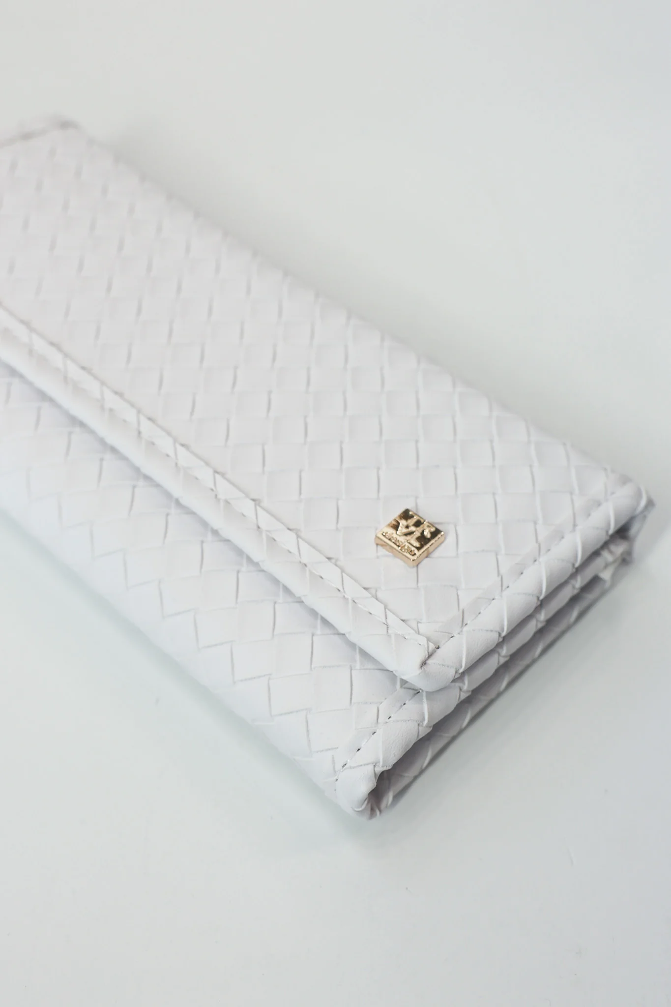 Luxe Jewelry Wallet - Woven Blanc - Image 3