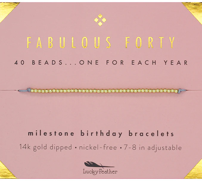 Birthday Bracelet - Forty