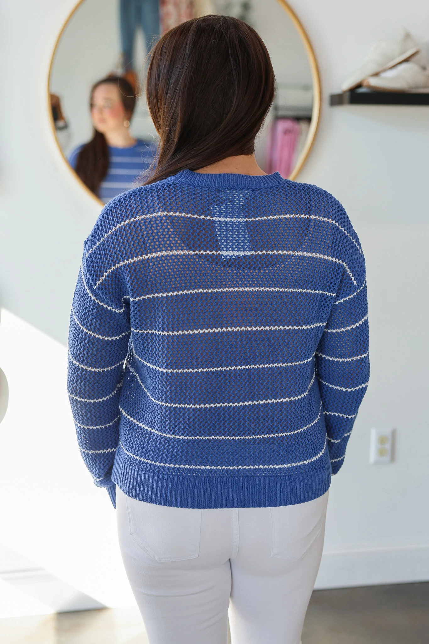 Open Knit Sweater - Pacific - Image 6