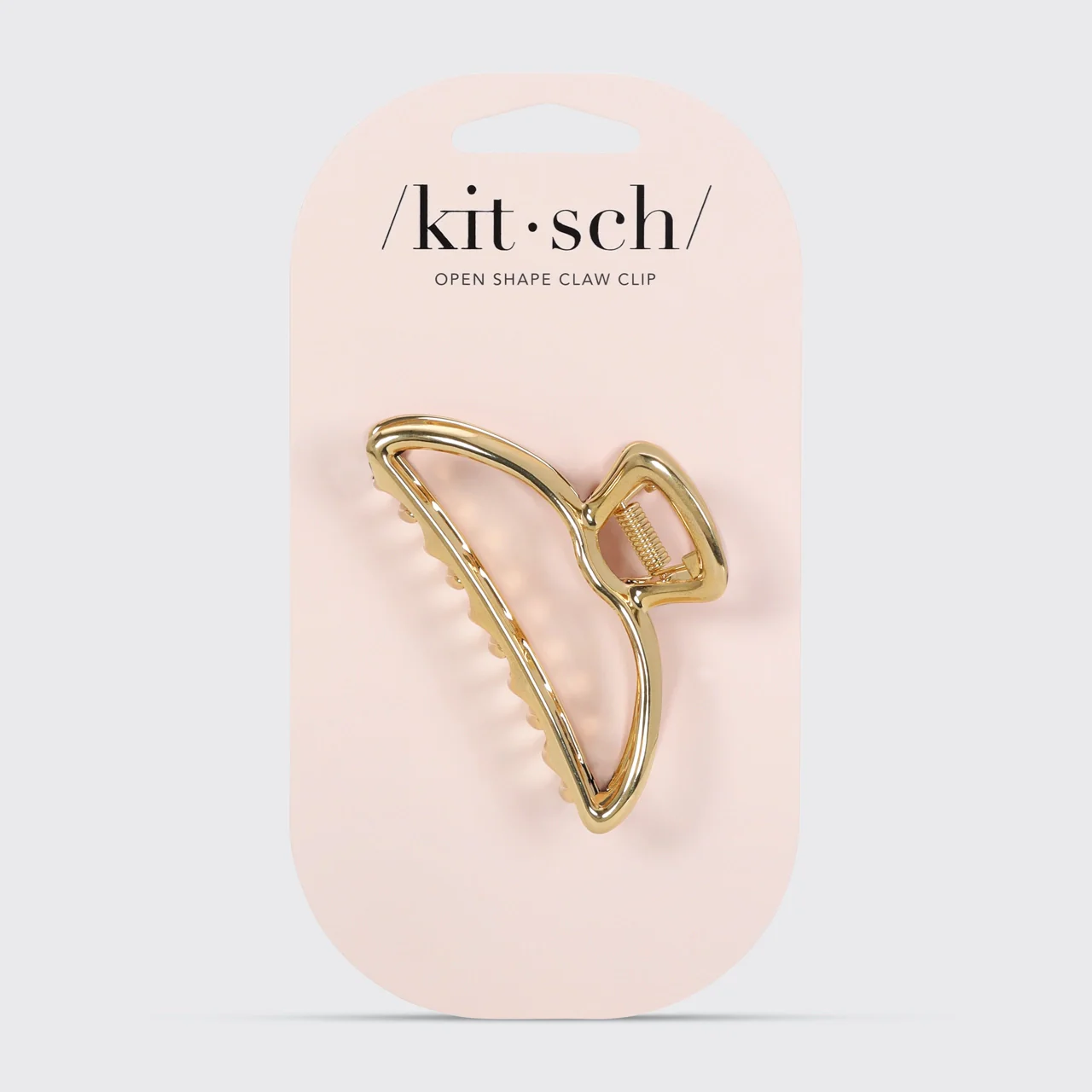 Open Shape Claw Clip - Gold - Image 3