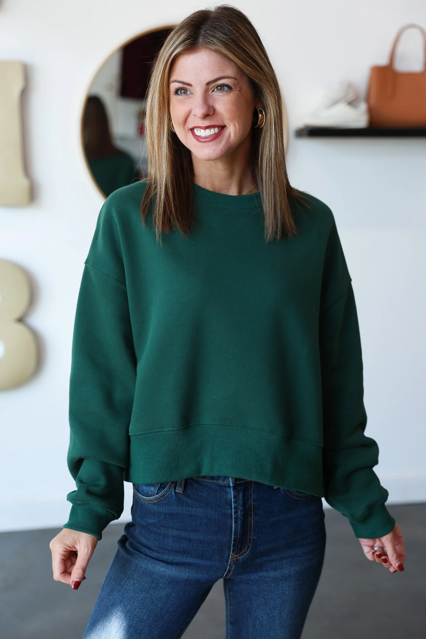 Oversized Sweatshirt - Hunter - Image 3