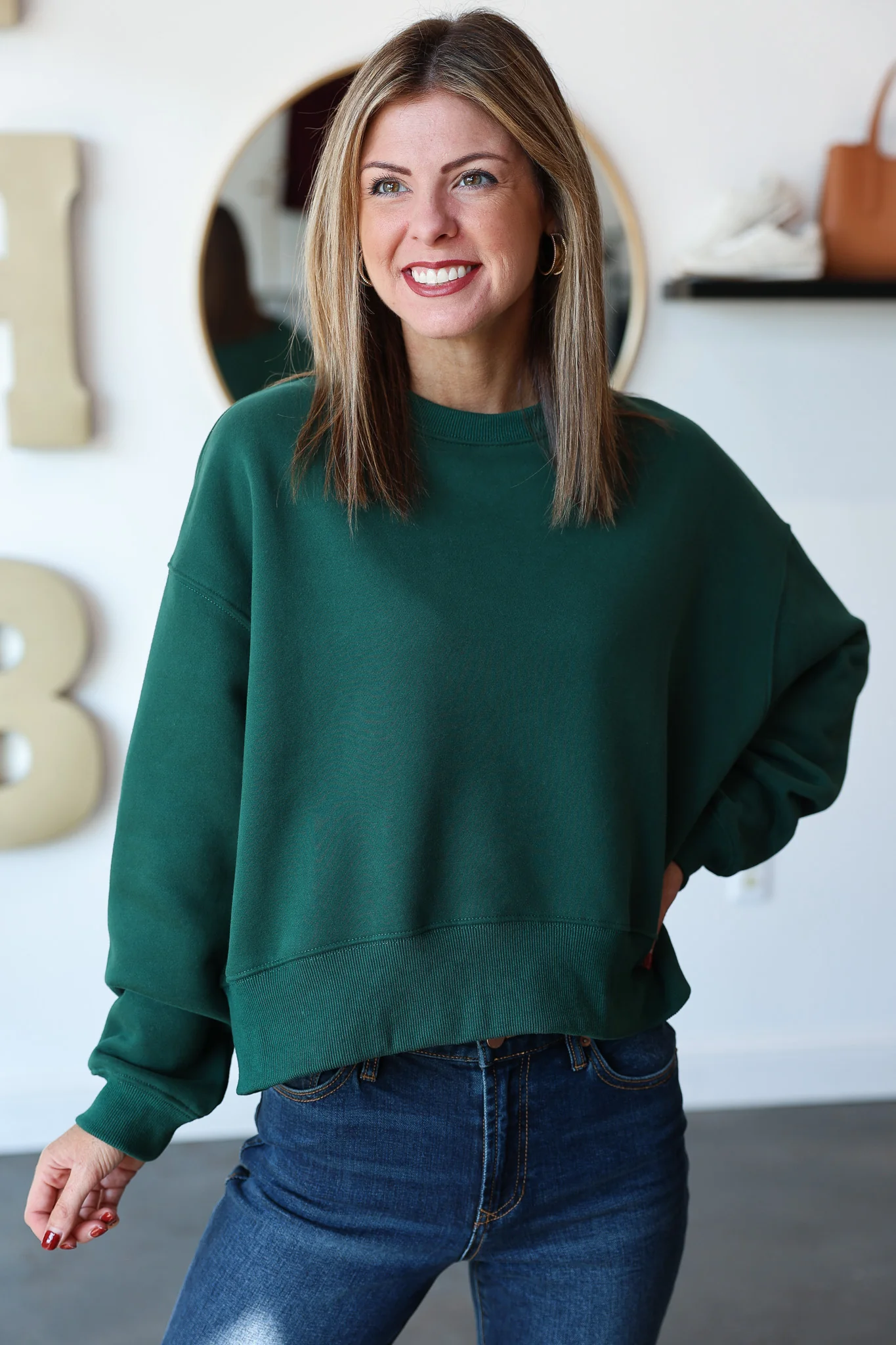 Oversized Sweatshirt - Hunter - Image 5