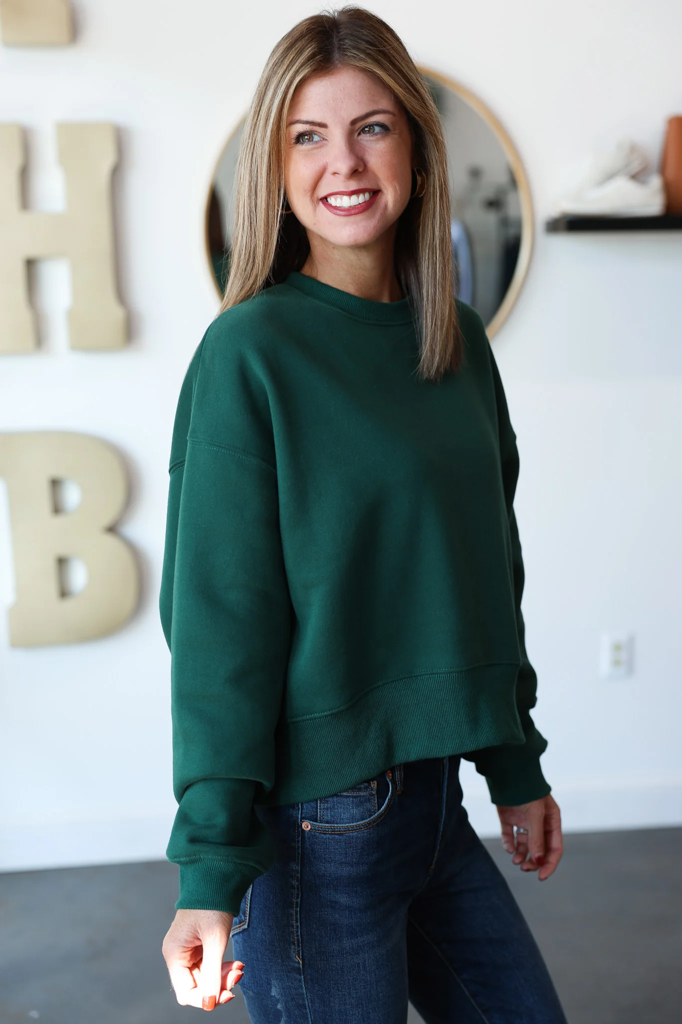 Oversized Sweatshirt - Hunter - Image 7