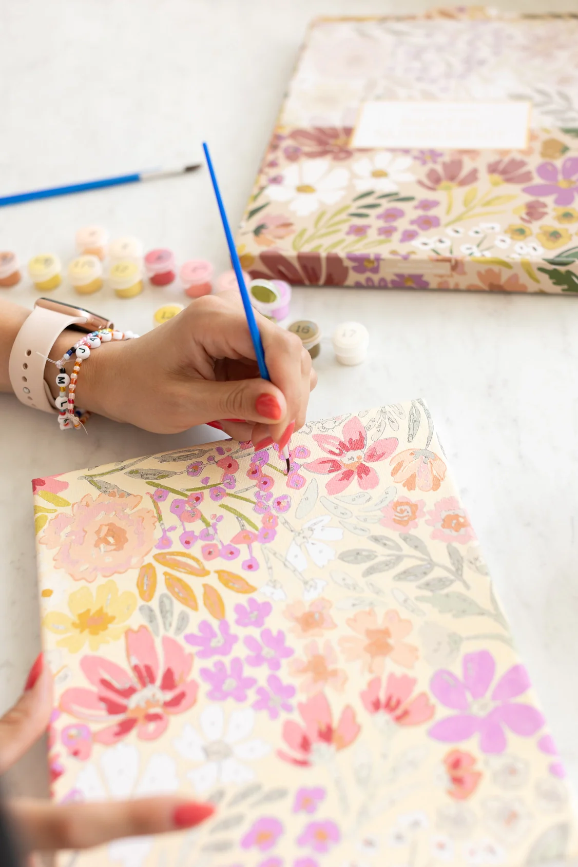 Paint By Number Kit - Primrose Petals - Image 3