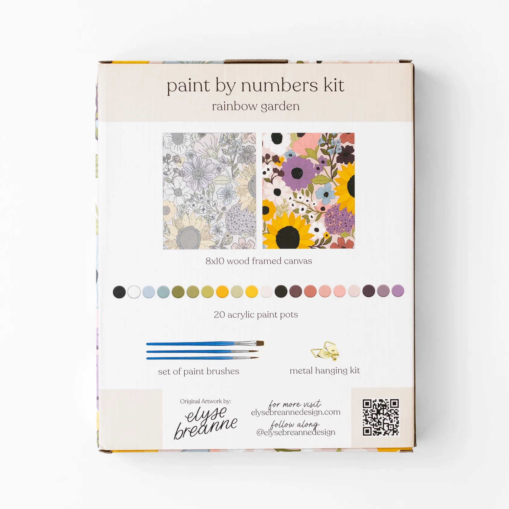 Paint By Number Kit - Rainbow Garden - Image 4