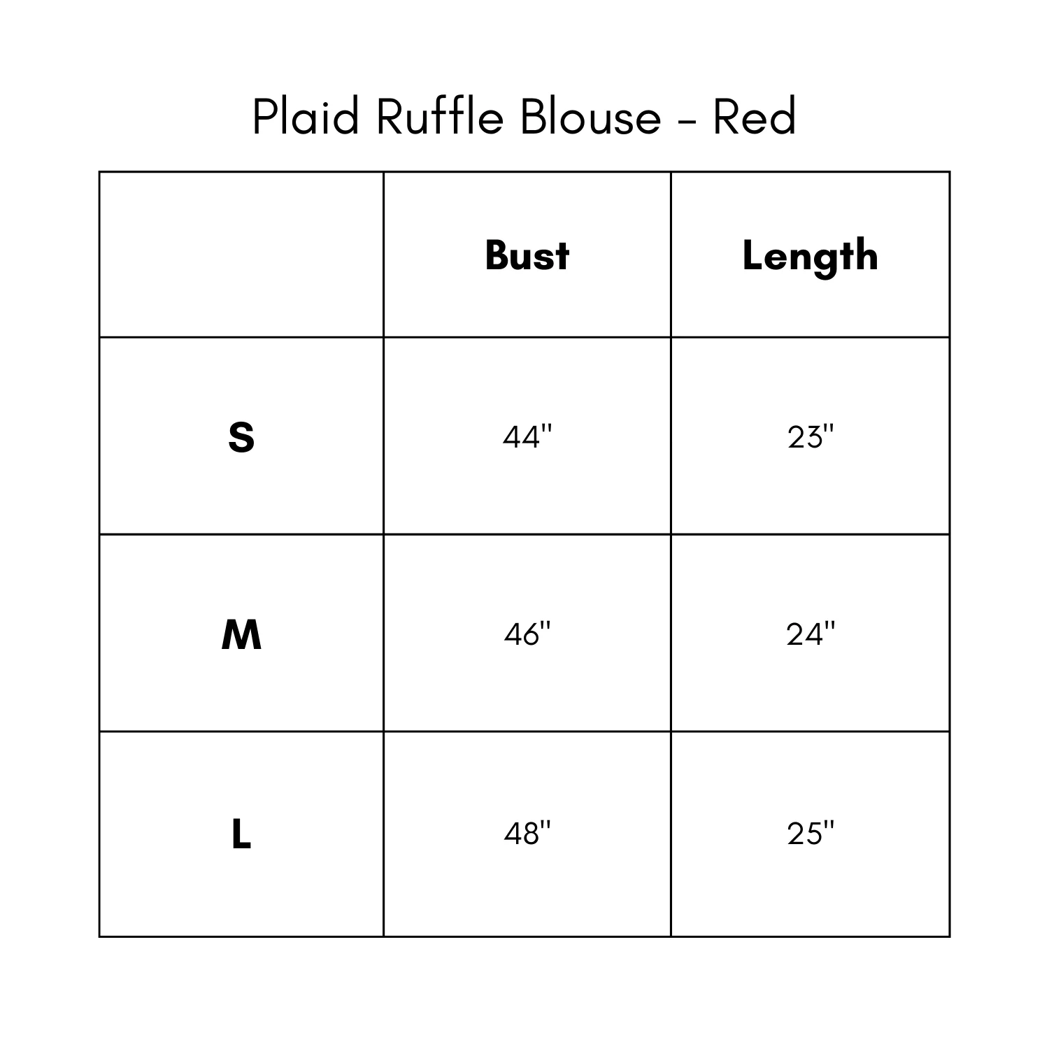 Plaid Ruffle Blouse - Red - Image 7