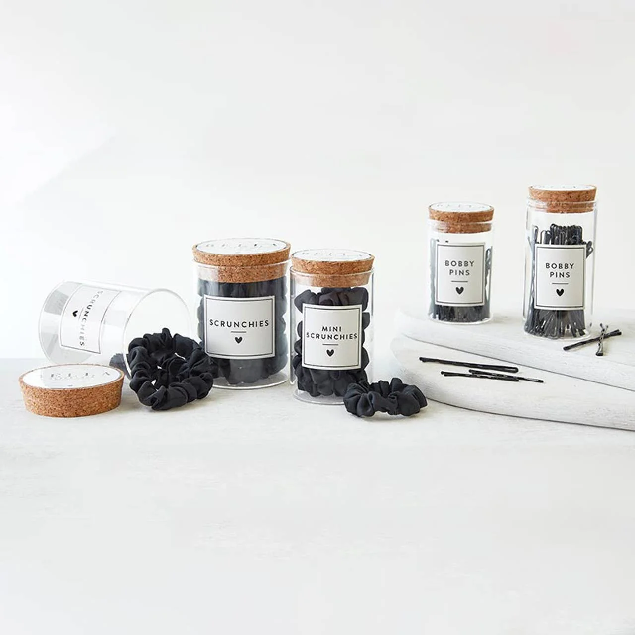 Satin Scrunchies Jar - Black - Image 3
