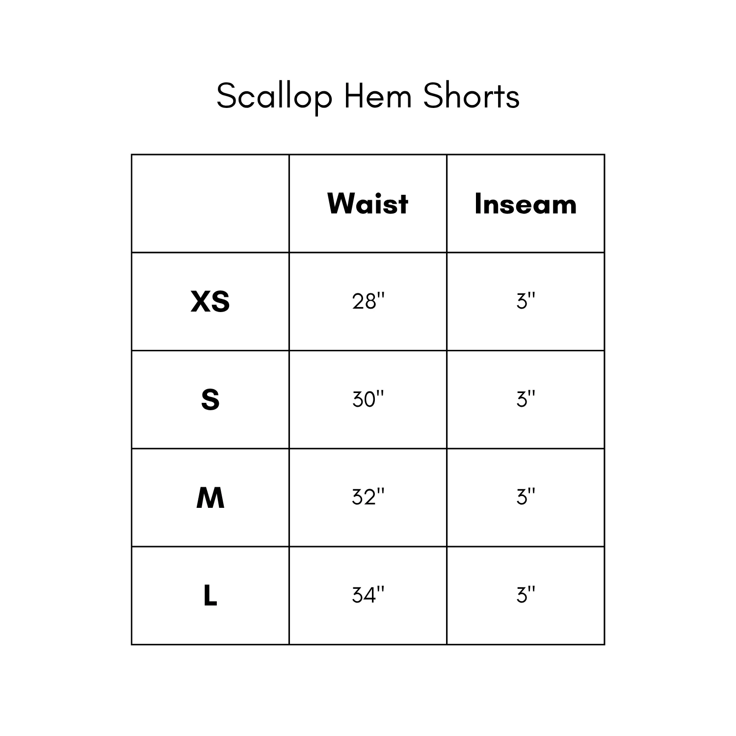 Scallop Hem Shorts - White - Image 6