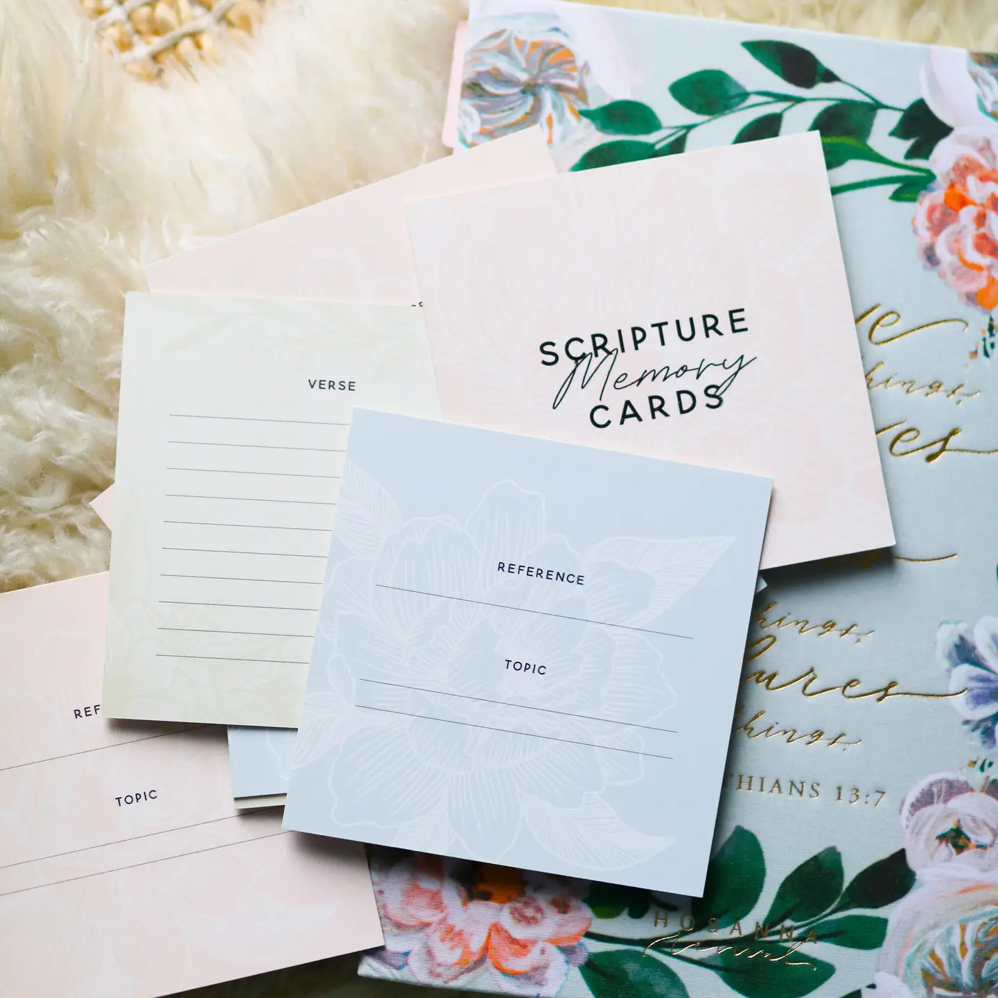 Scripture Memory Cards | Pastel Floral - Image 2